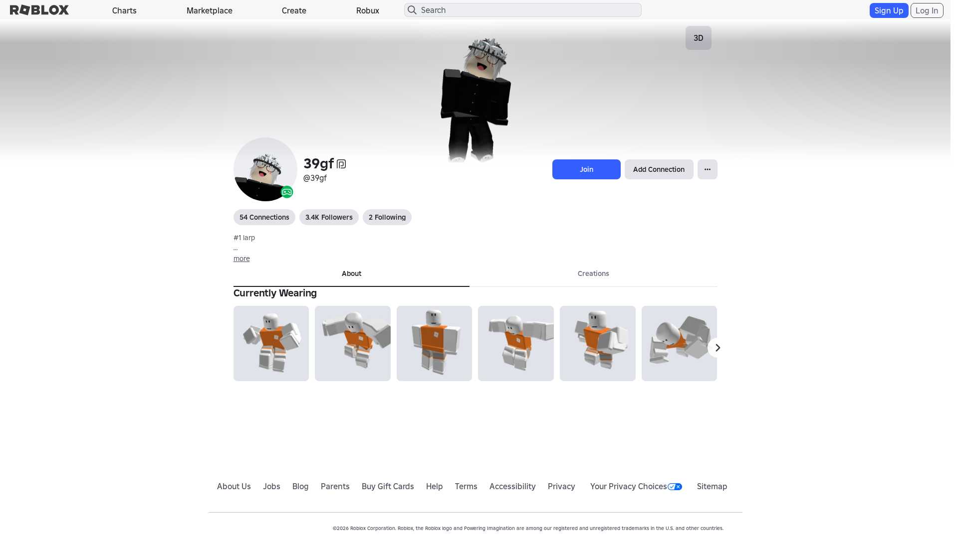 Screenshot of www.roblox.et