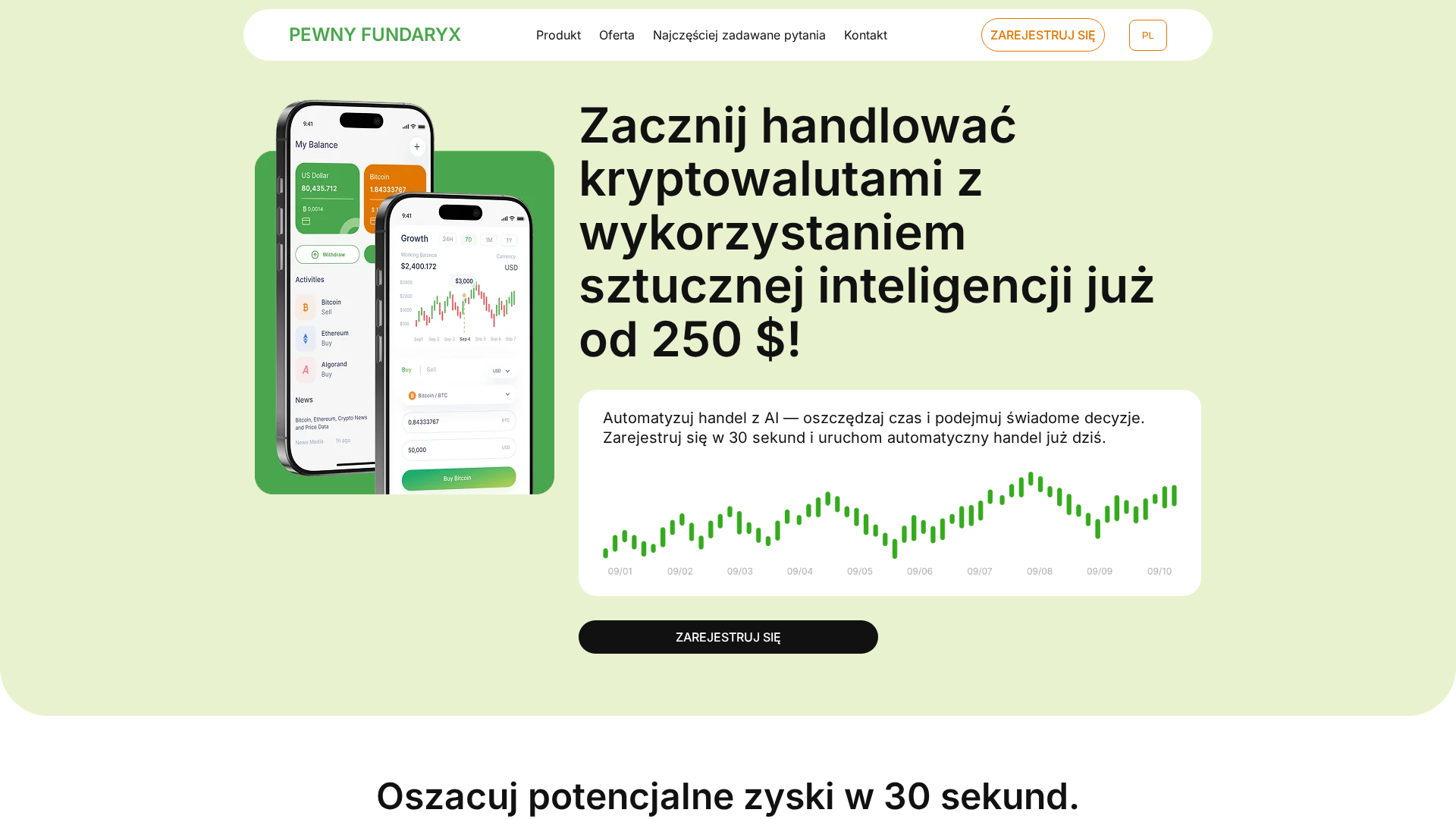 Screenshot of pewny-fundaryx.com