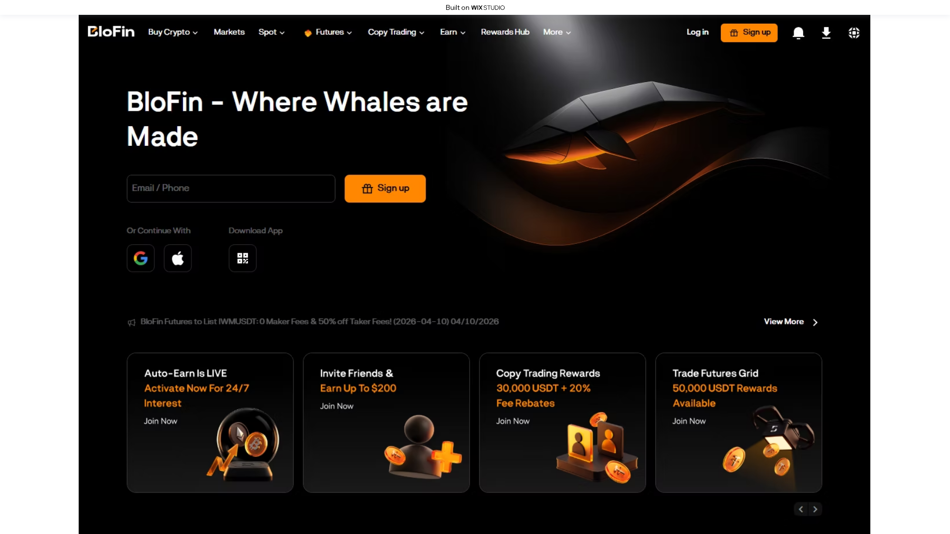 Screenshot of apps-blofim.wixstudio.com