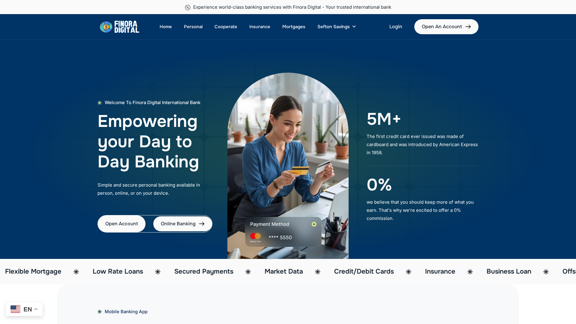 Screenshot of finoradigitalinc.com