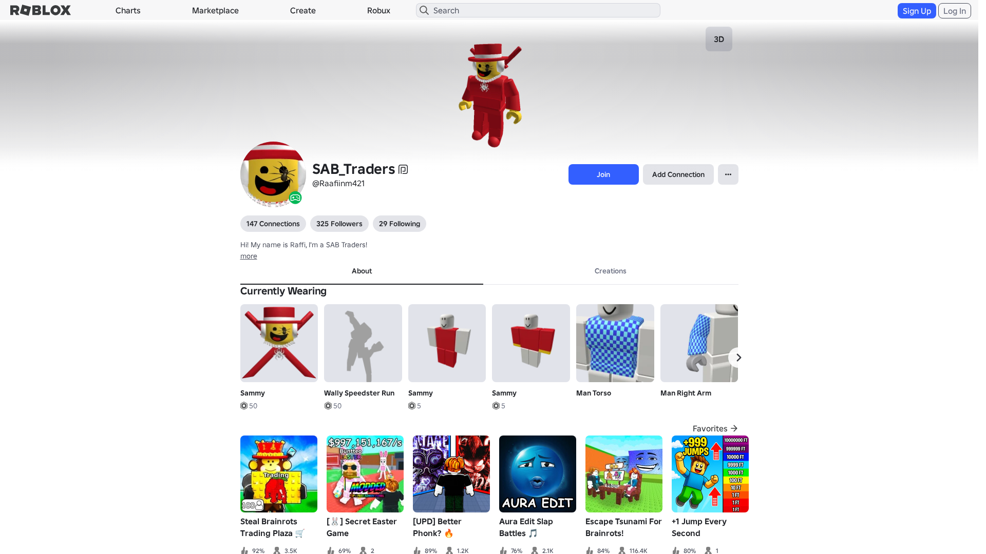 Screenshot of roblx.me