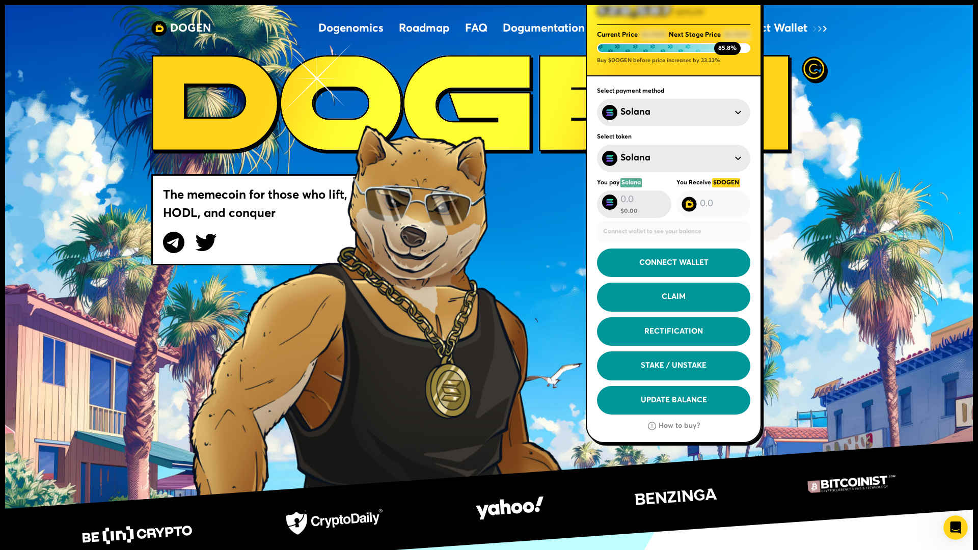 Screenshot of dogen-meme-app.pages.dev