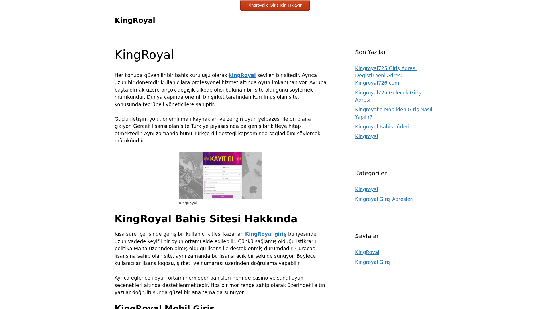 Screenshot of kingroyalin.info