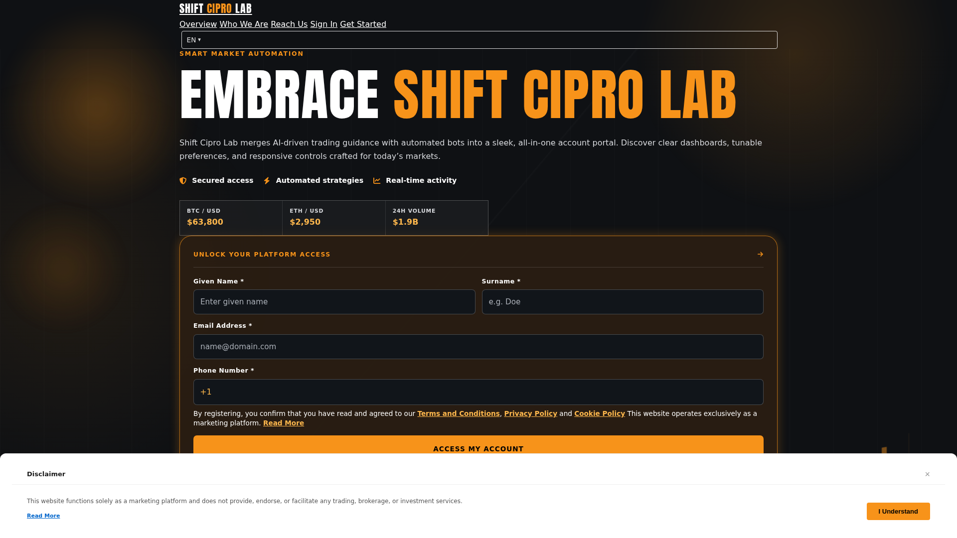 Screenshot of shiftciprolab.shop