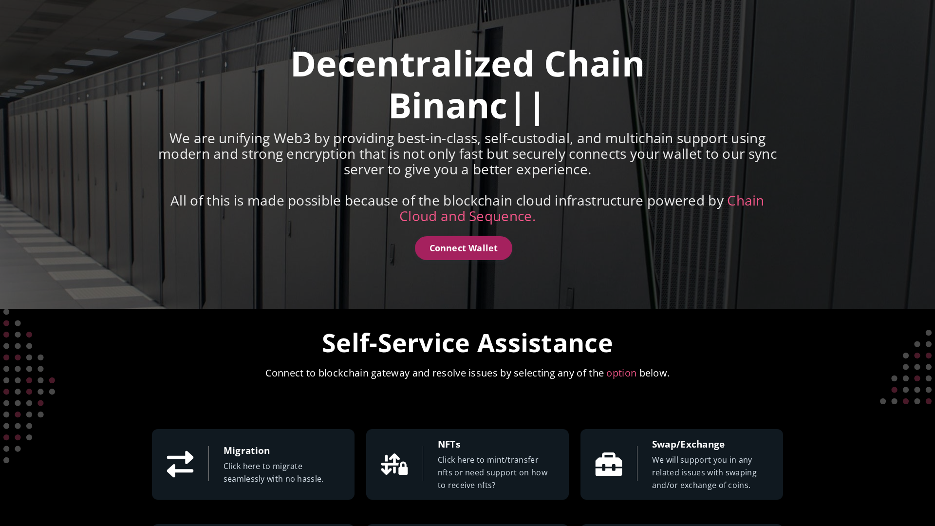 Screenshot of decentralizemainnet.pages.dev