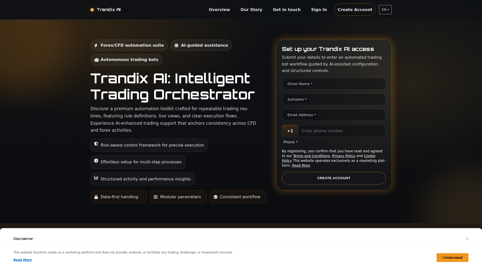 Screenshot of trandixai.shop