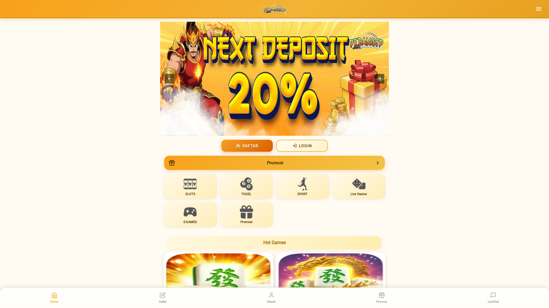 Screenshot of pedangjpitcom.pages.dev