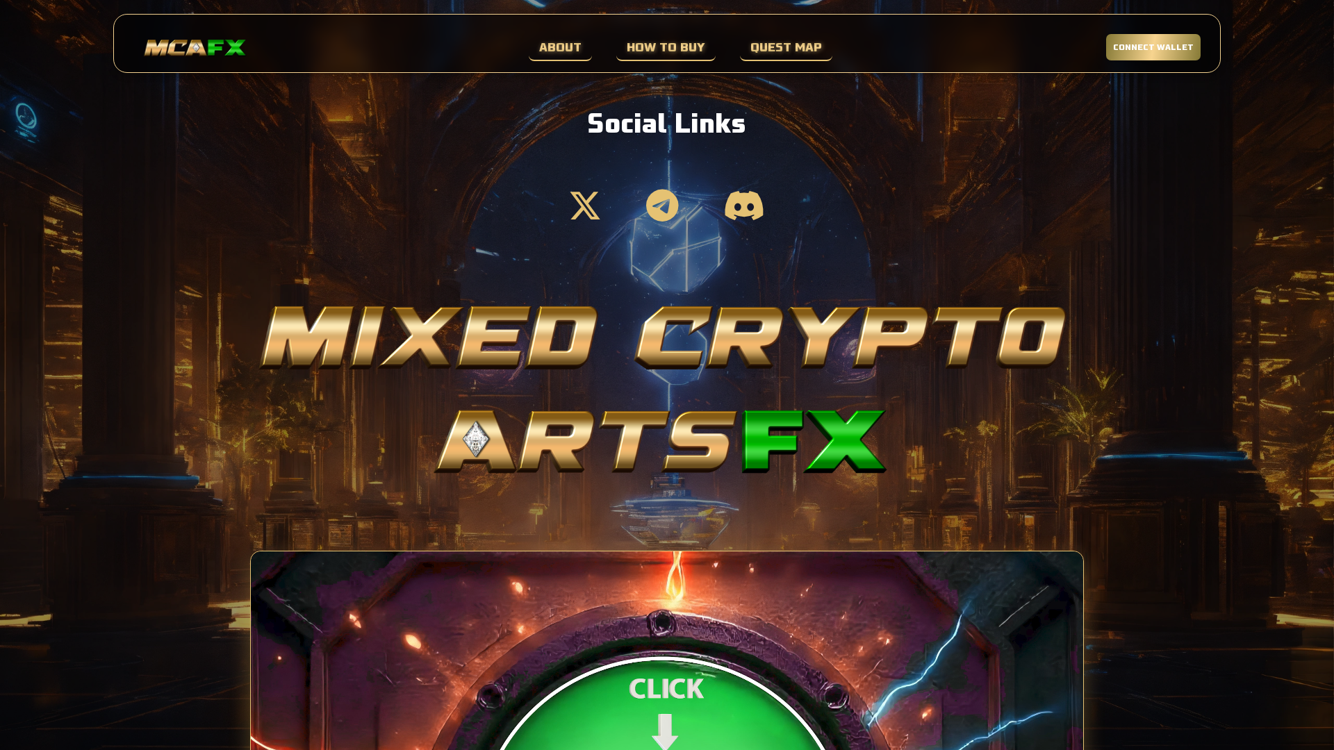 Screenshot of mixedcryptoarts.com
