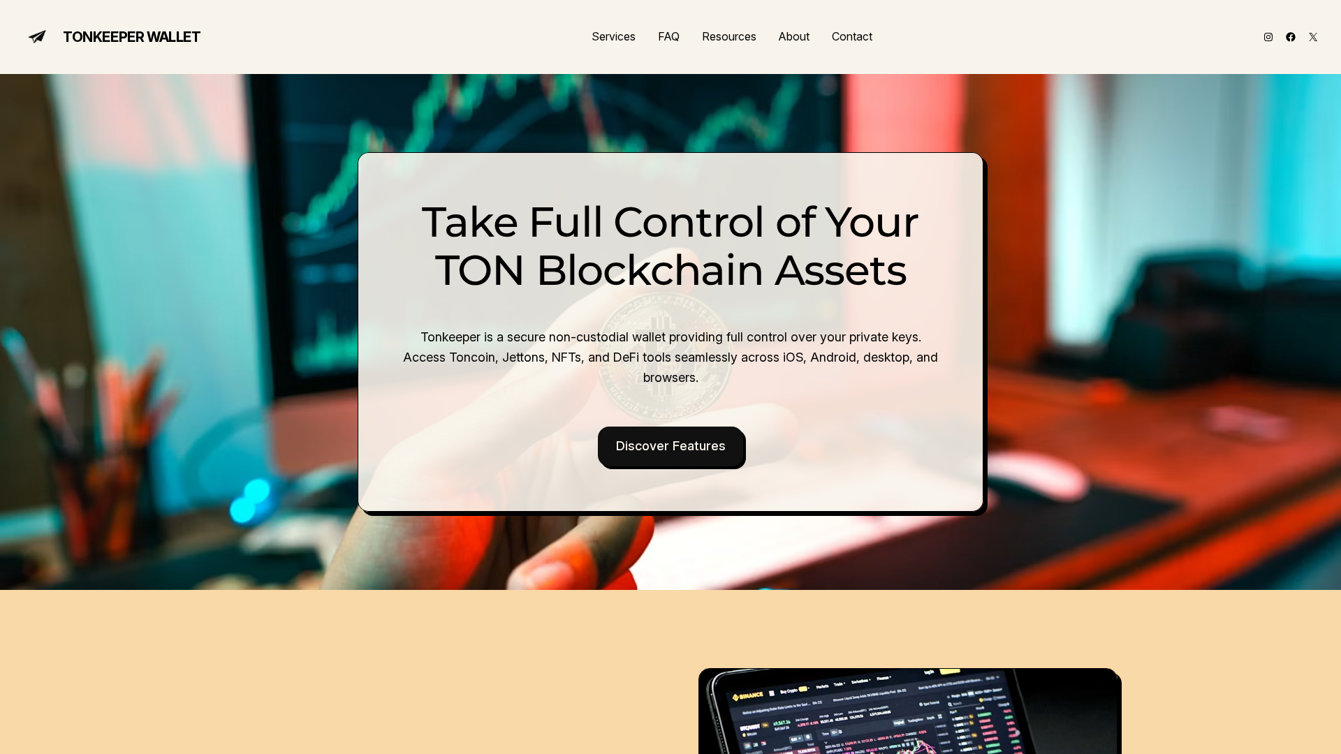 Screenshot of ton-keeper.org