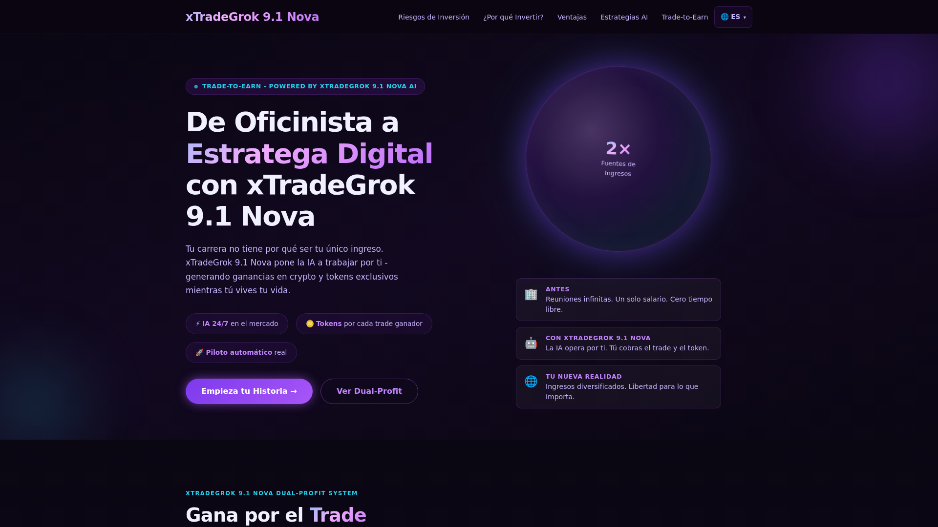 Screenshot of xtradegrok-91-nova.net