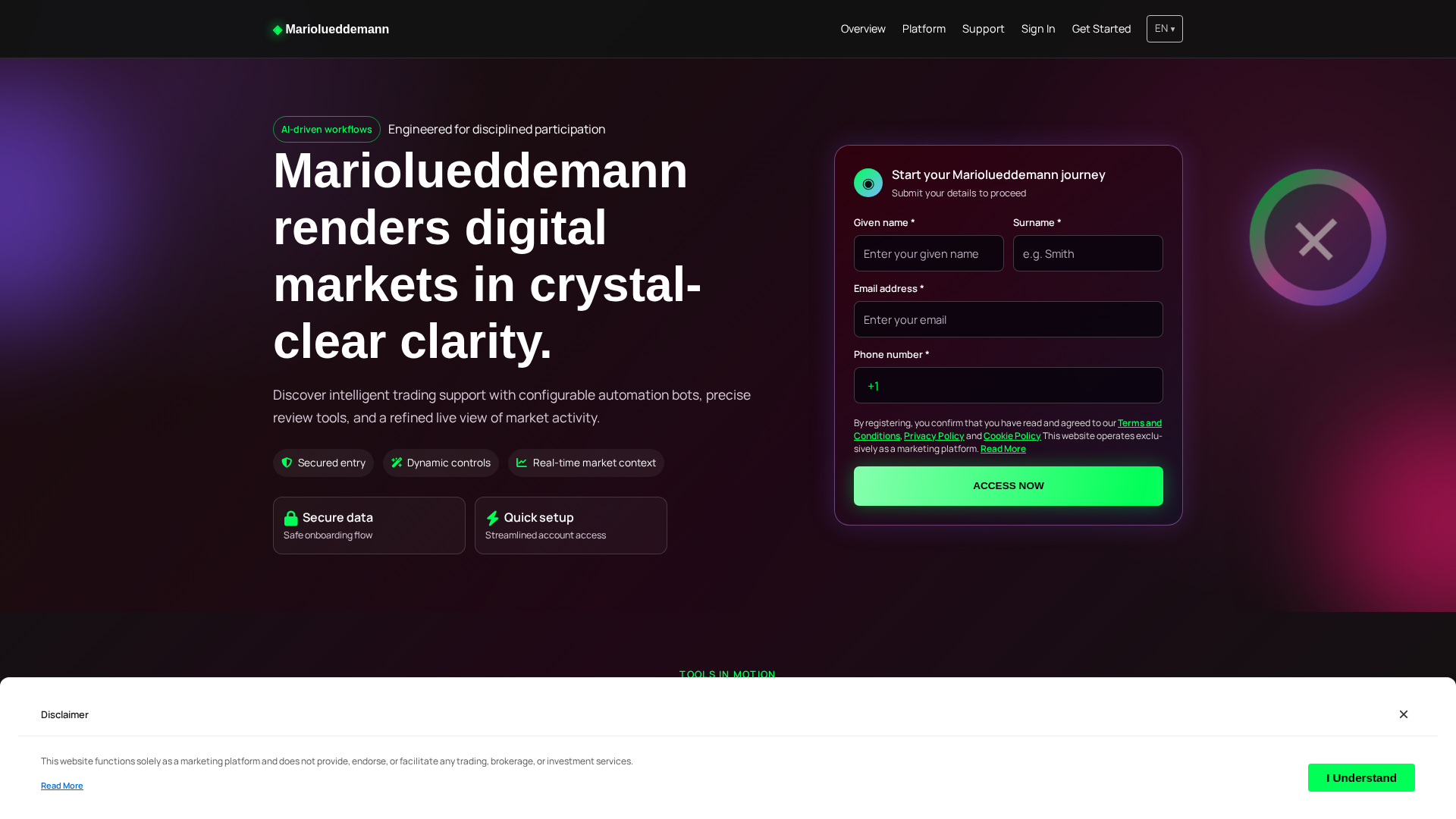 Screenshot of mariolueddemann-app.click