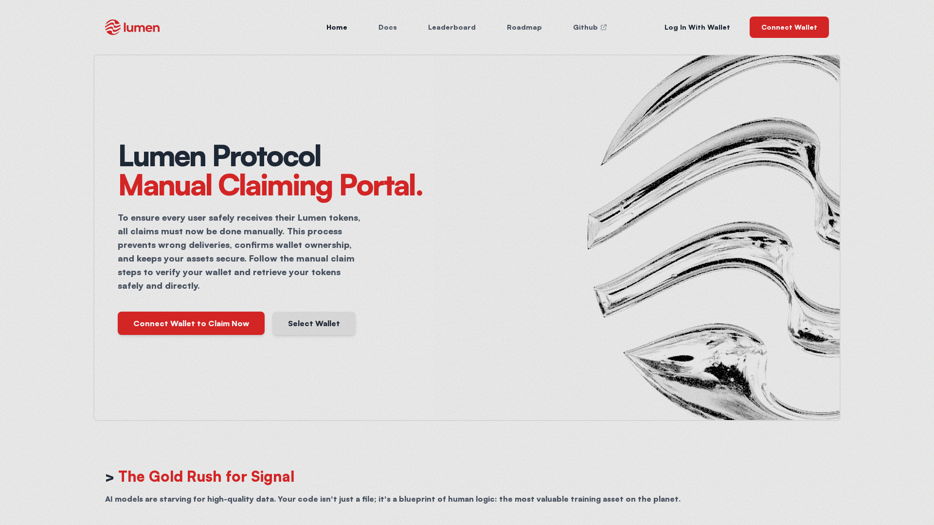 Screenshot of claim-lumen.pages.dev