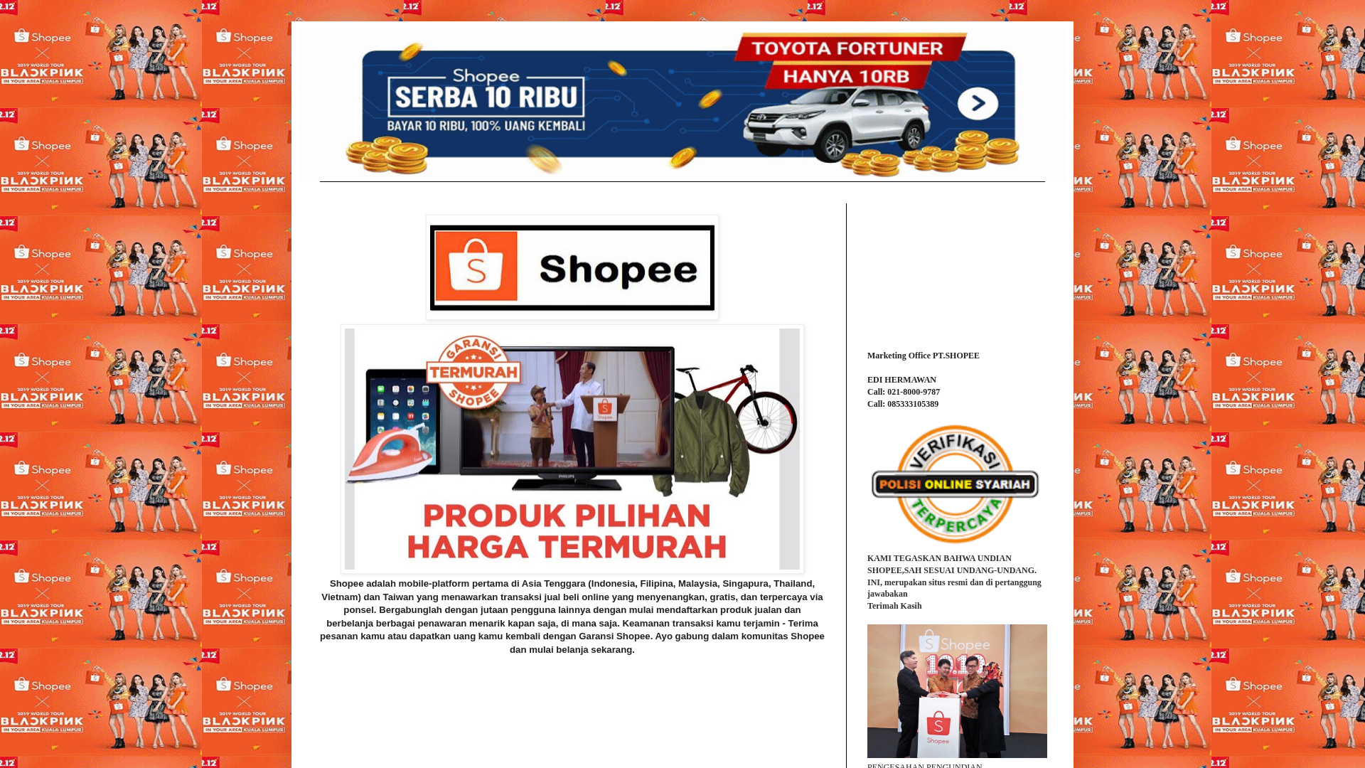 Screenshot of www.shopee5389.blogspot.com