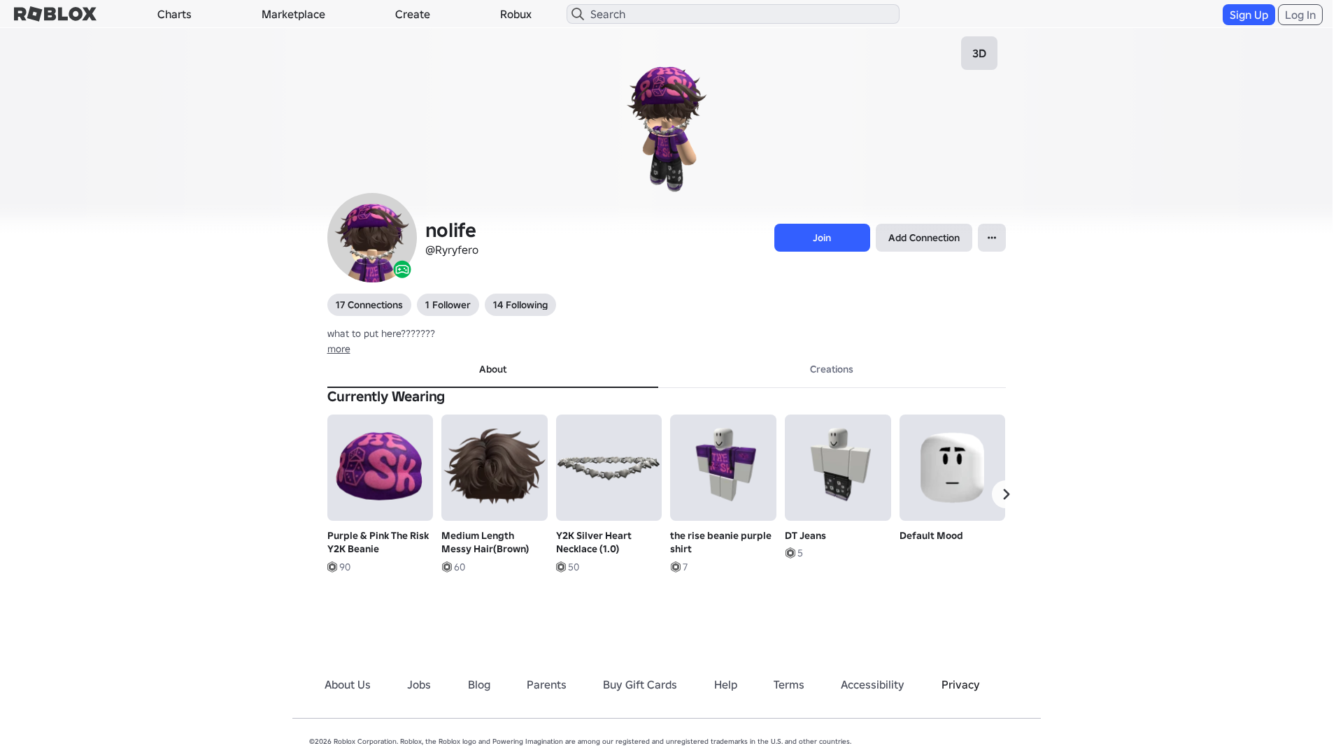 Screenshot of www.roblox.com.ml