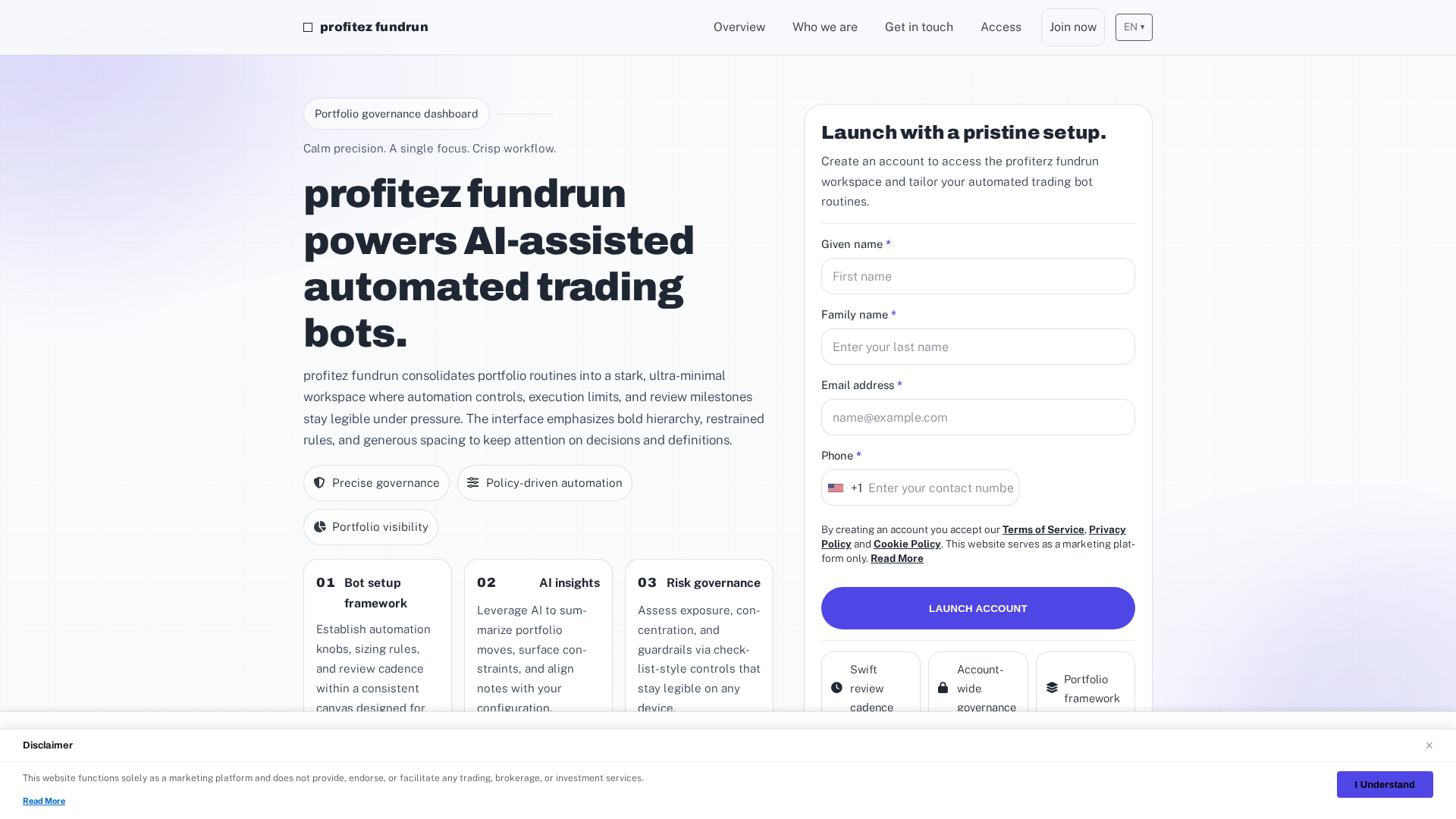 Screenshot of profitezfundrun.click