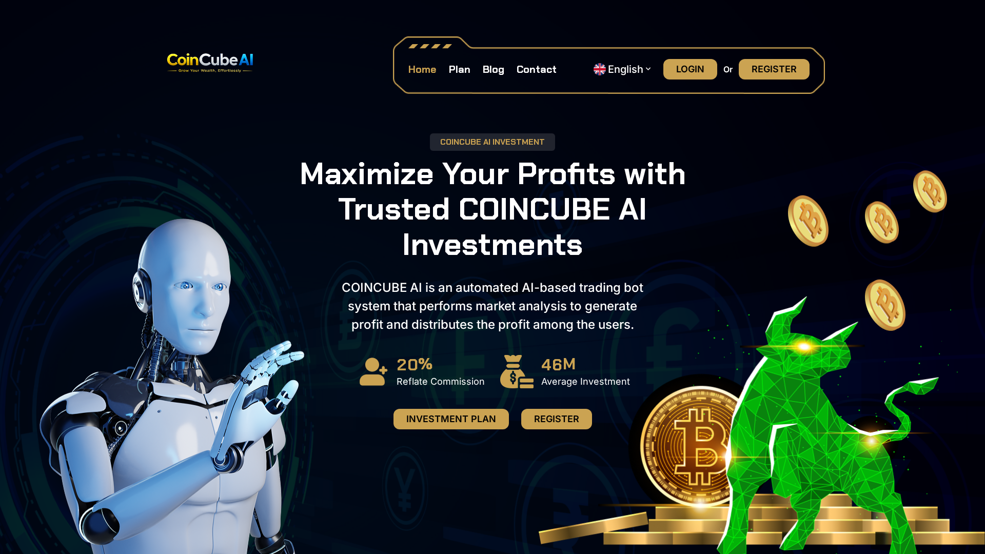 Screenshot of coincubeai.com