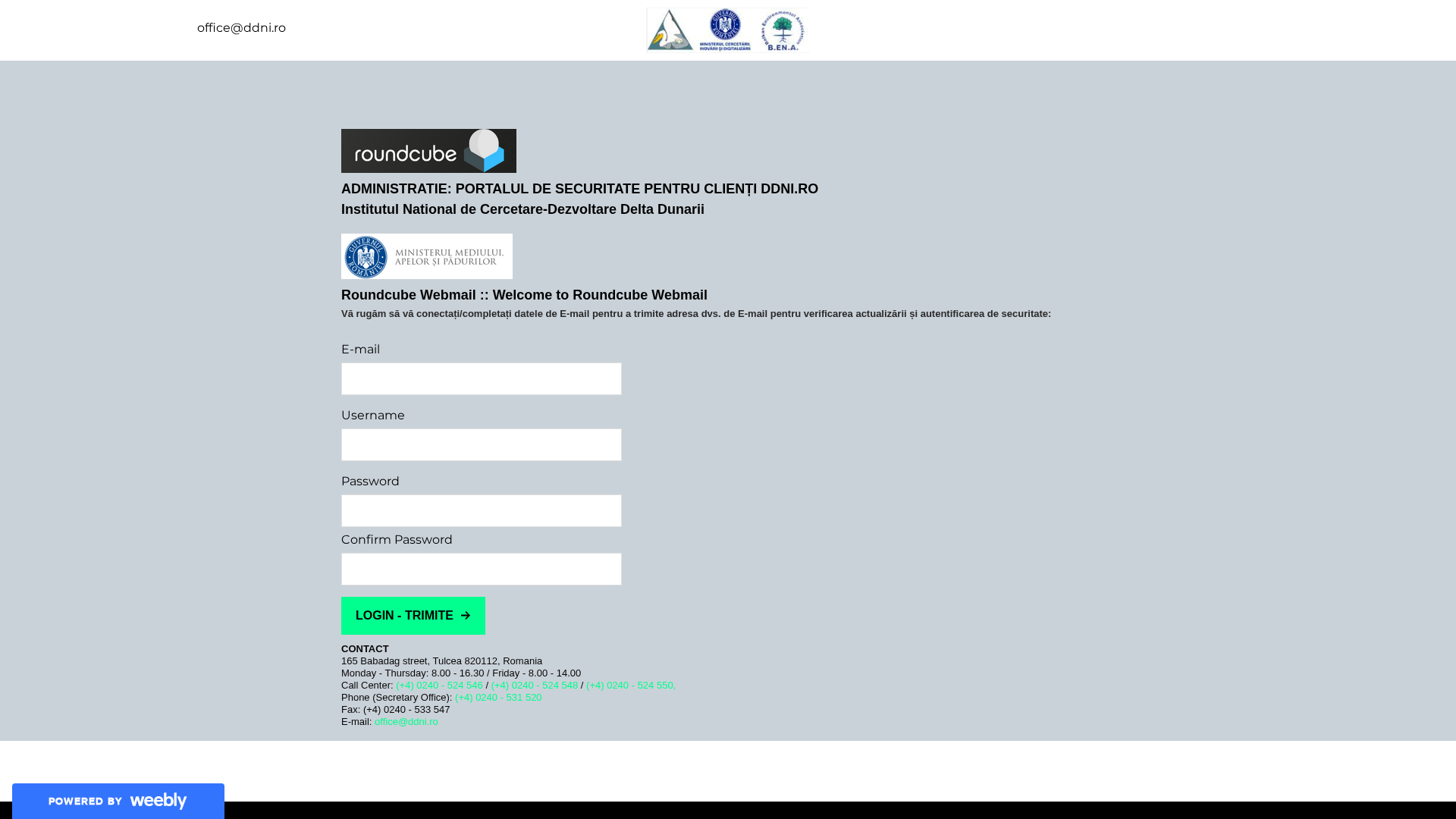 Screenshot of secureromaniamailddniportal.weebly.com