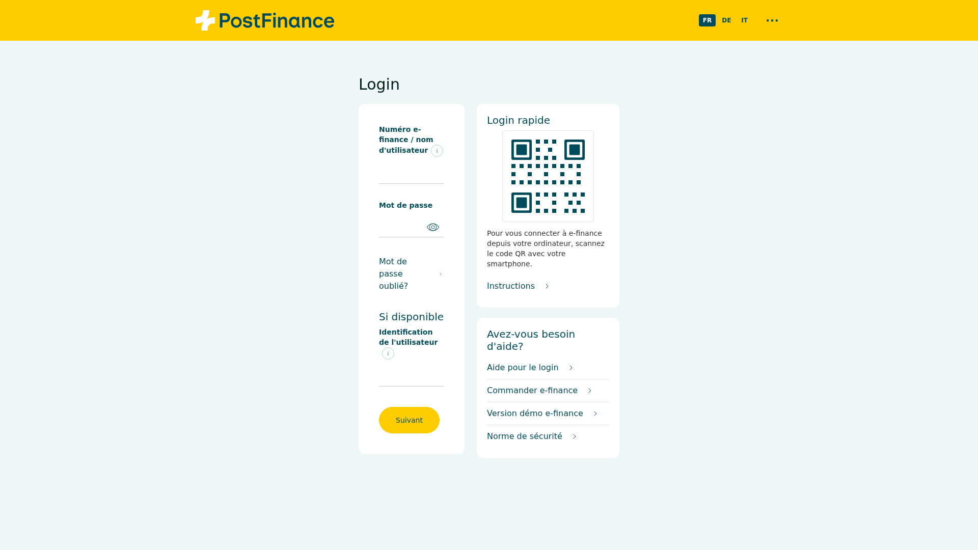 Screenshot of postfinance-two.vercel.app