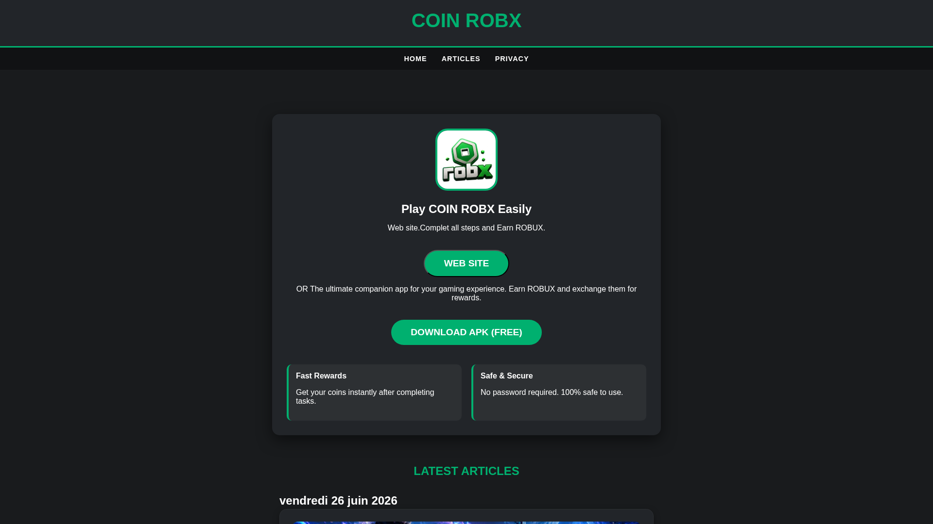 Screenshot of www.robx.me