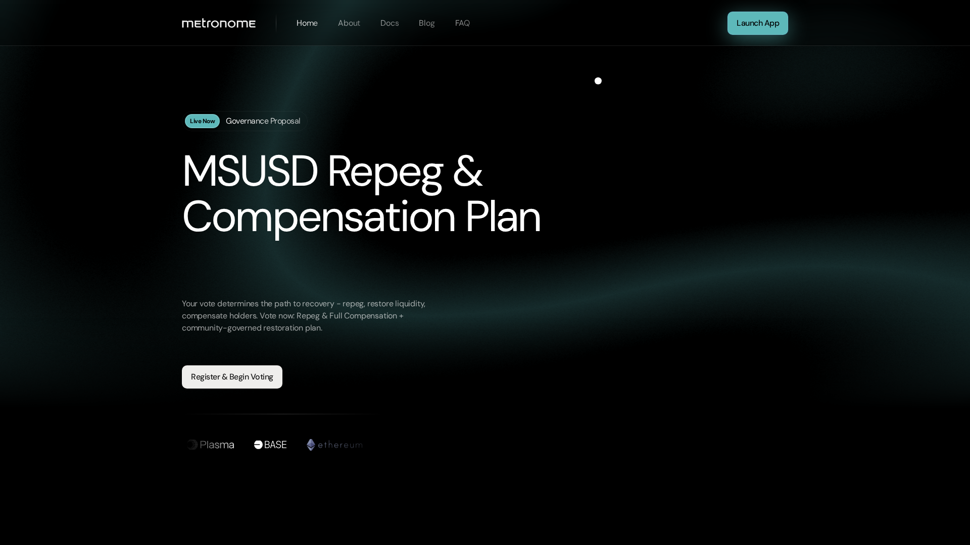 Screenshot of repeg-metronome.com