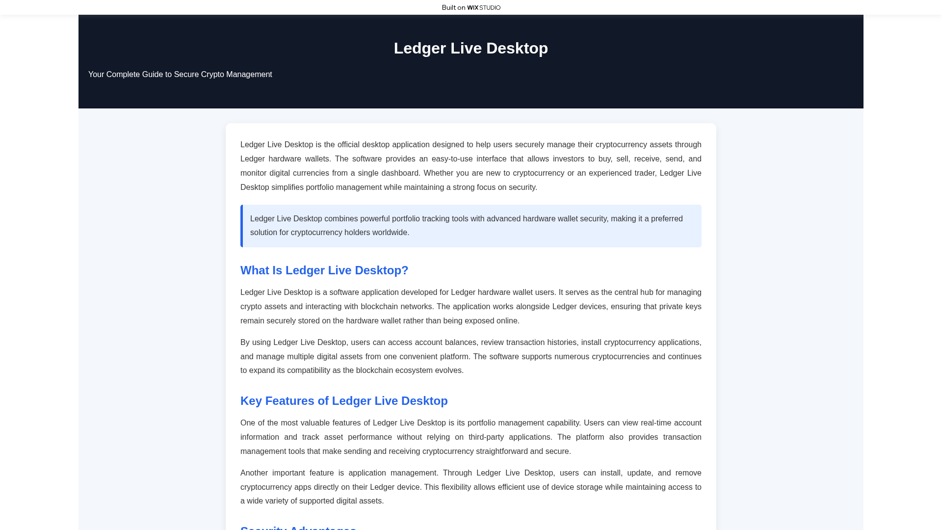 Screenshot of desktops-client.wixstudio.com