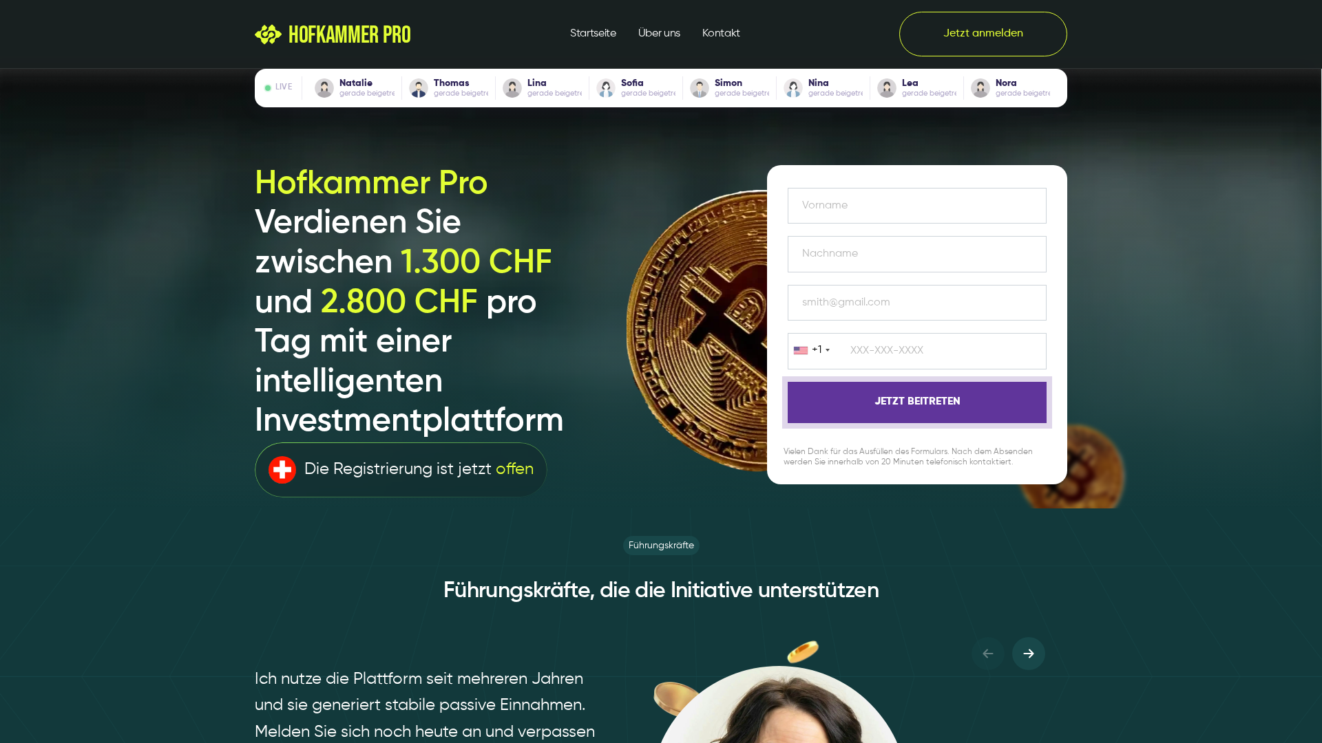 Screenshot of hofkammerprobot.com