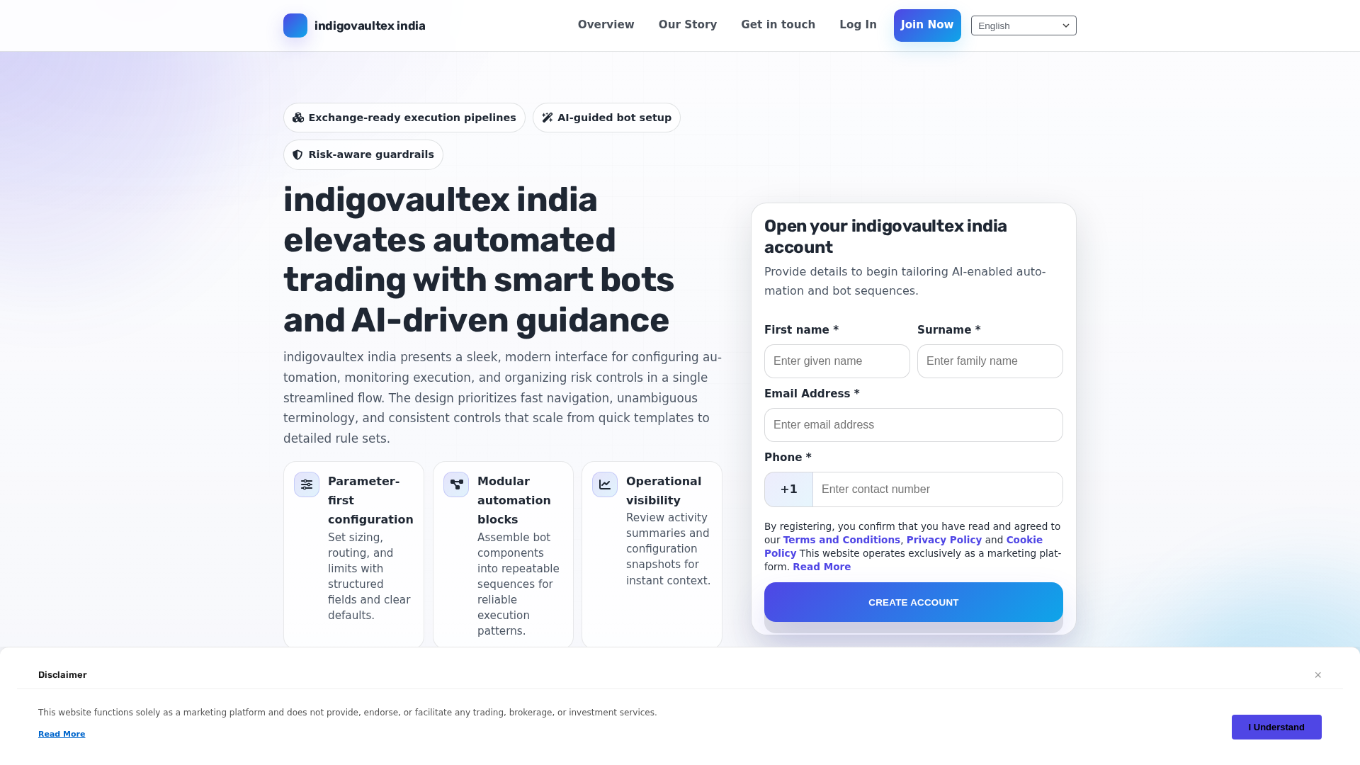 Screenshot of indigovaultexindia.click