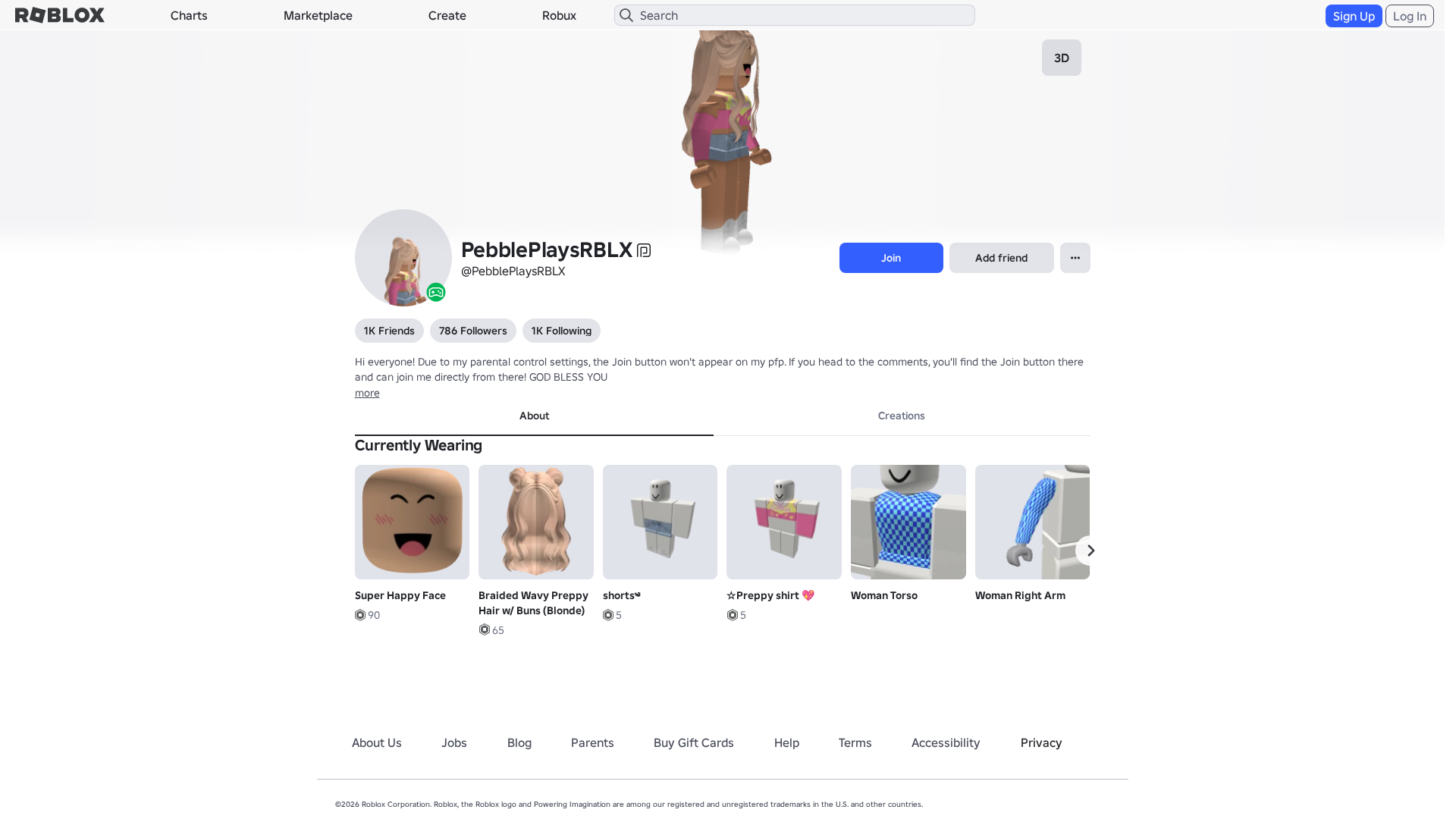 Screenshot of www.roblox.com.ml