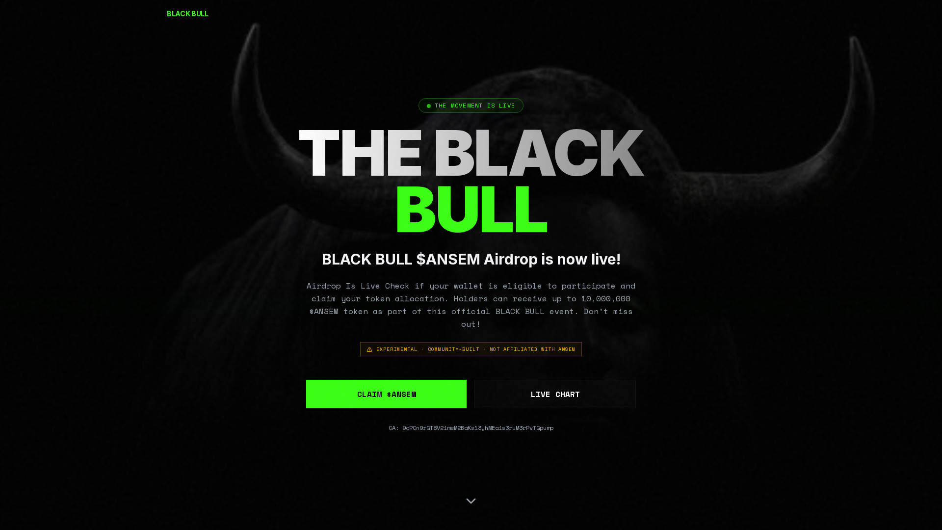Screenshot of blackbullsolclaim.pro