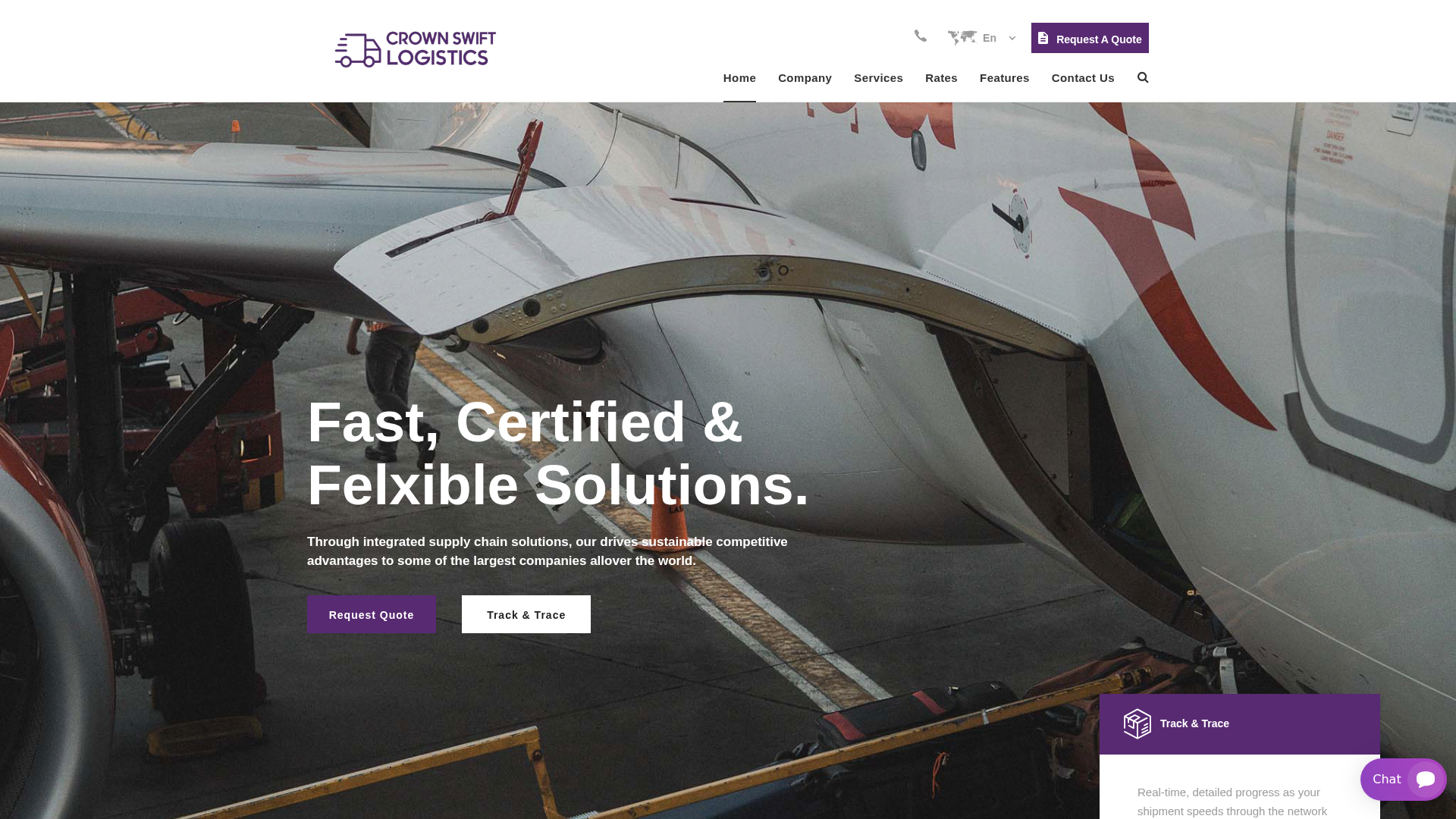 Screenshot of crownswiftlogisitcs.com