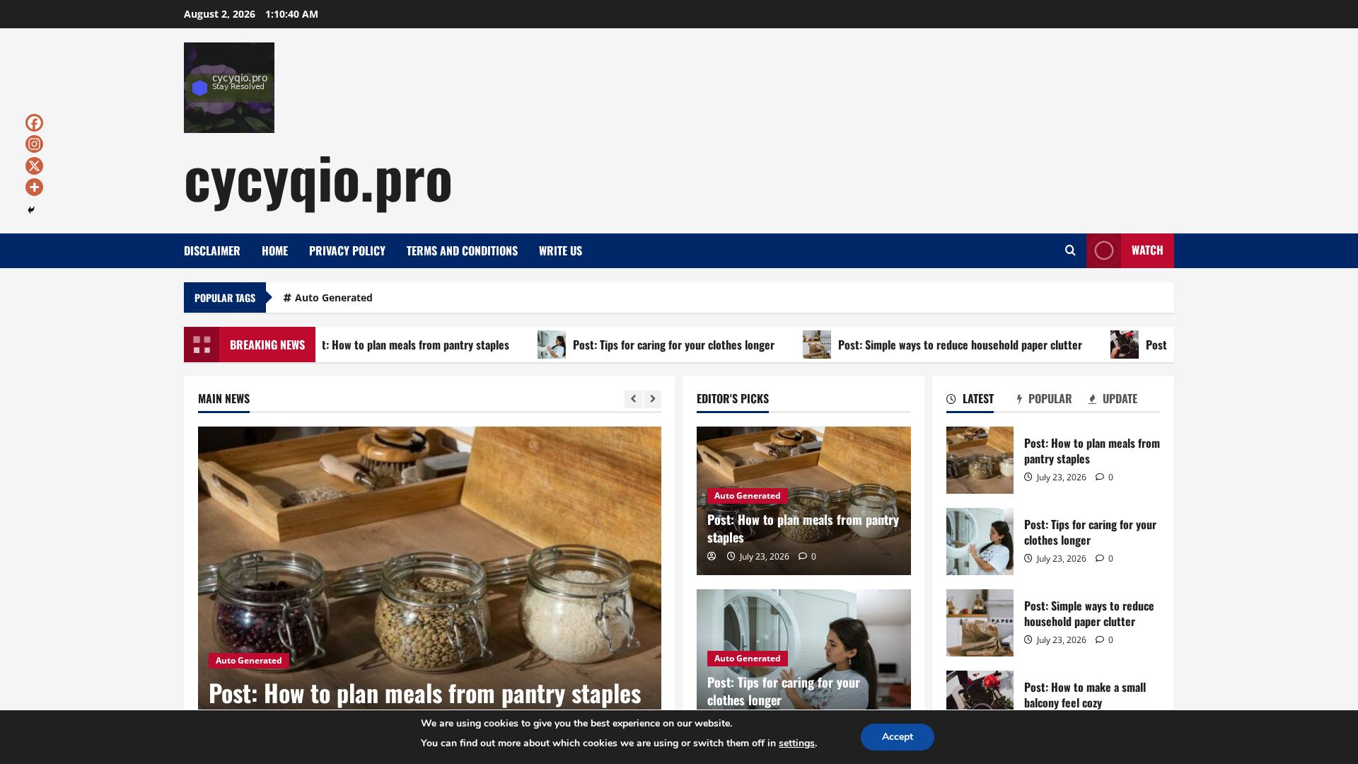 Screenshot of cycyqio.pro