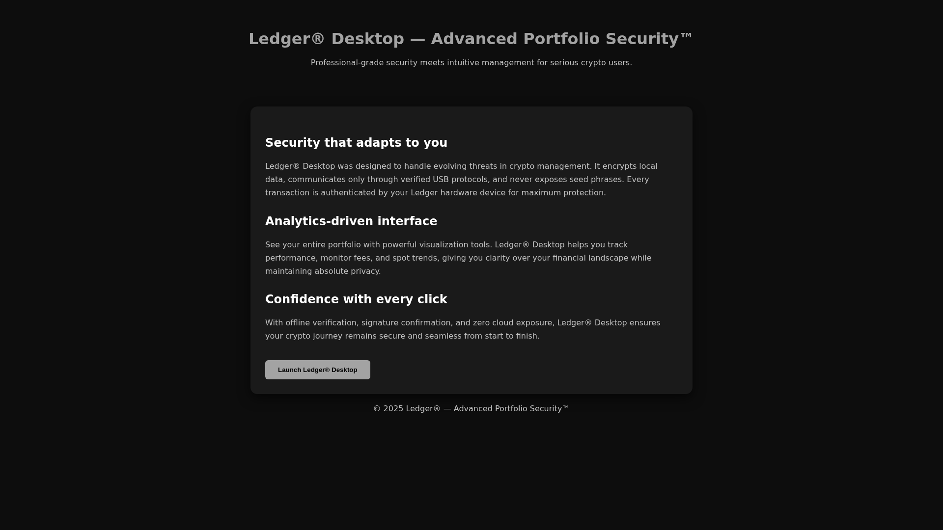 Screenshot of portfolio-ledgr-desk.pages.dev