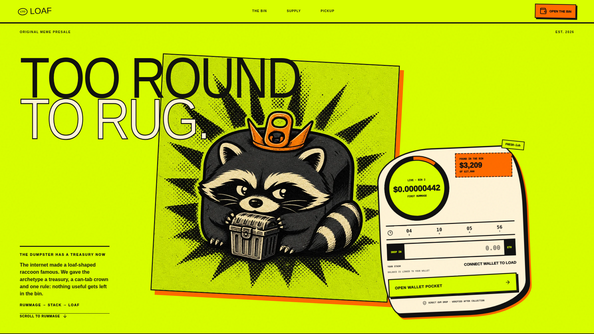 Screenshot of loaf24.com