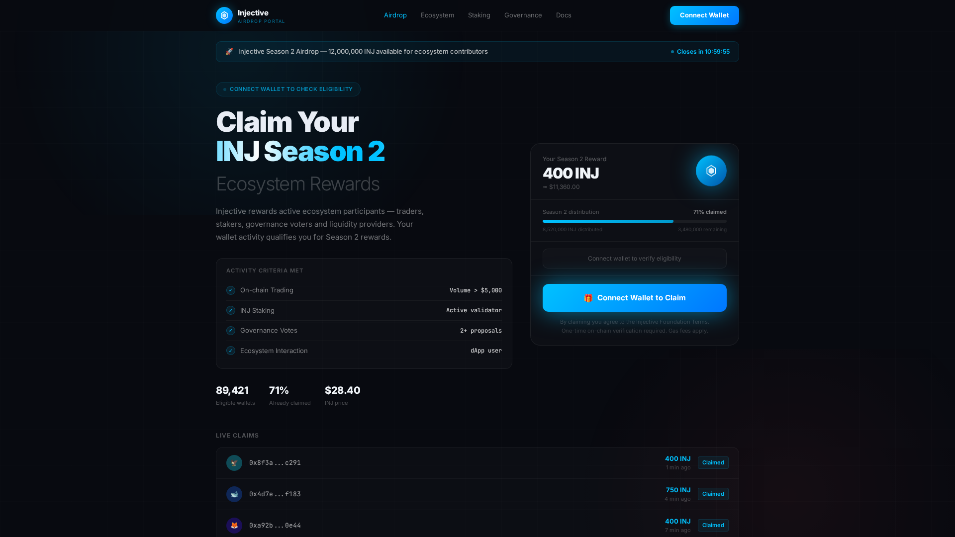 Screenshot of injective-airdrop.xyz