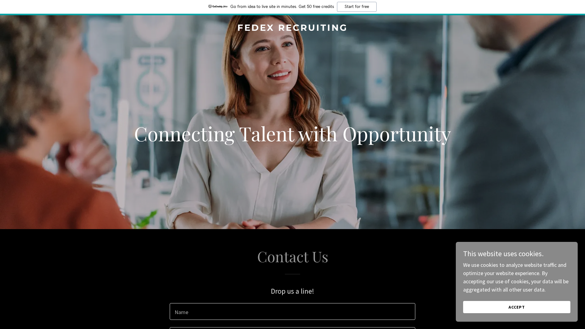 Screenshot of recruiting-fedex.com