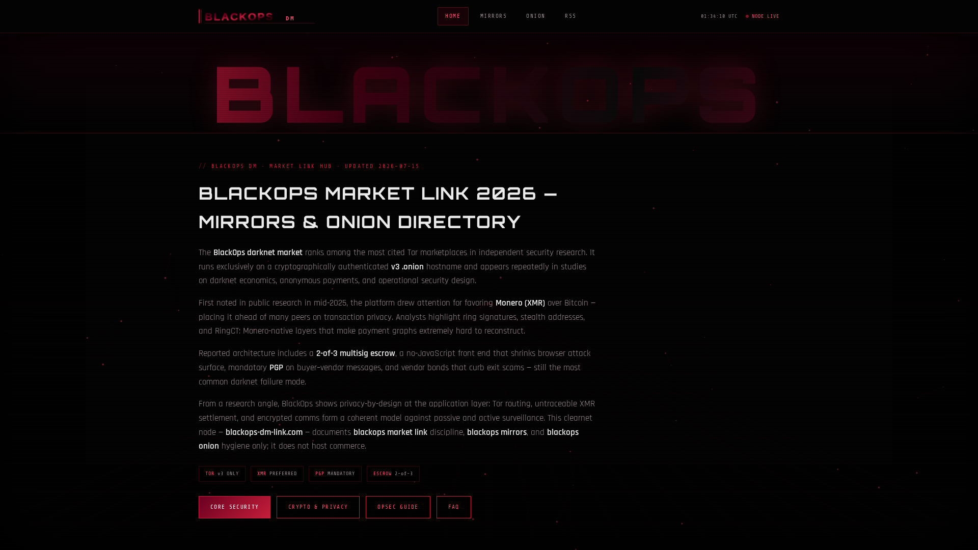 Screenshot of blackops-dm-link.com