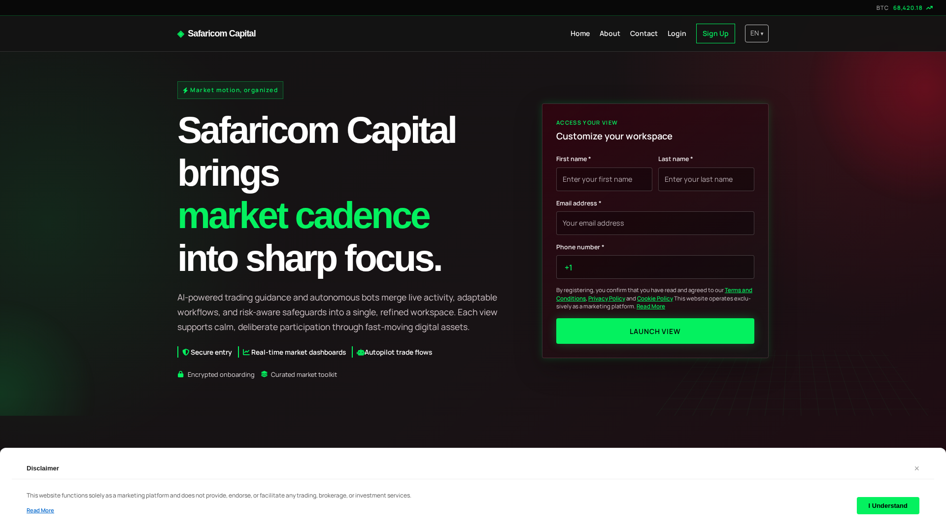 Screenshot of safaricomcapital.shop