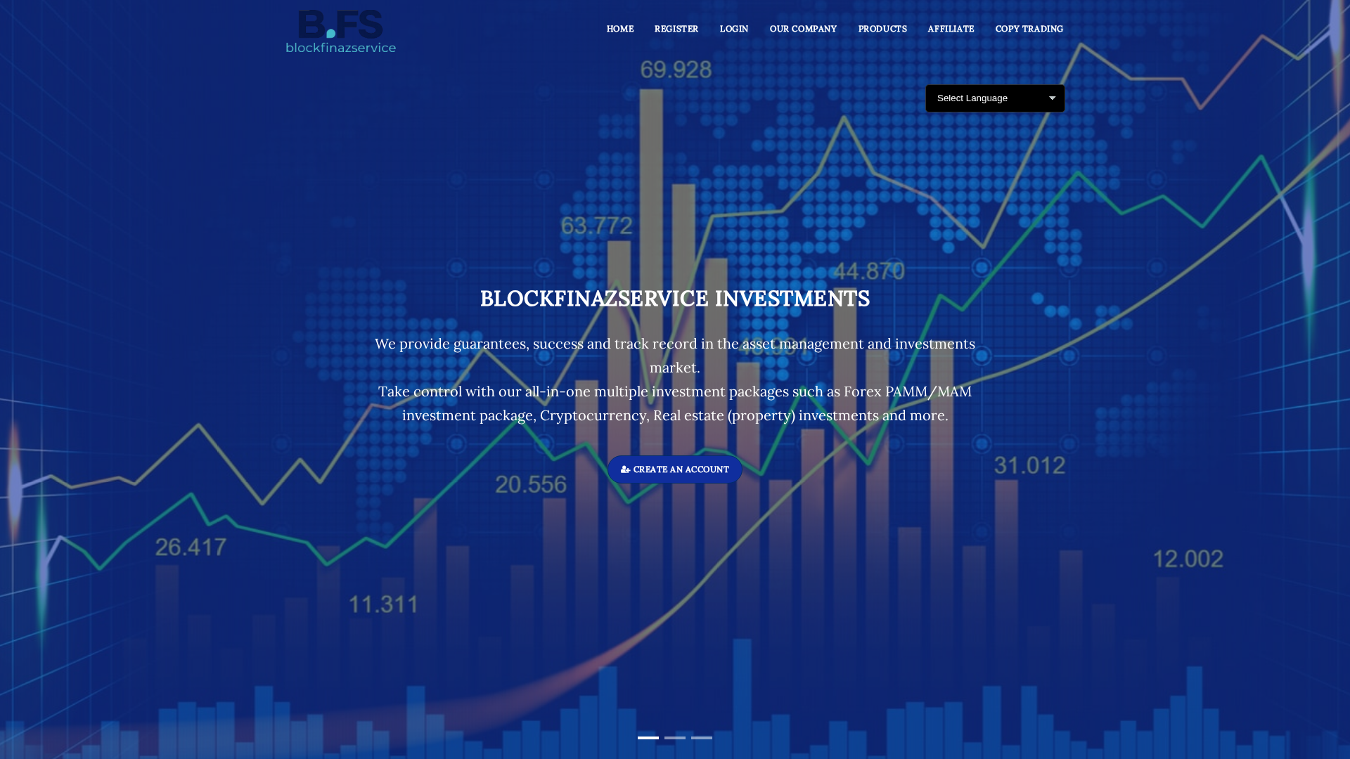 Screenshot of blockfinazservice.live