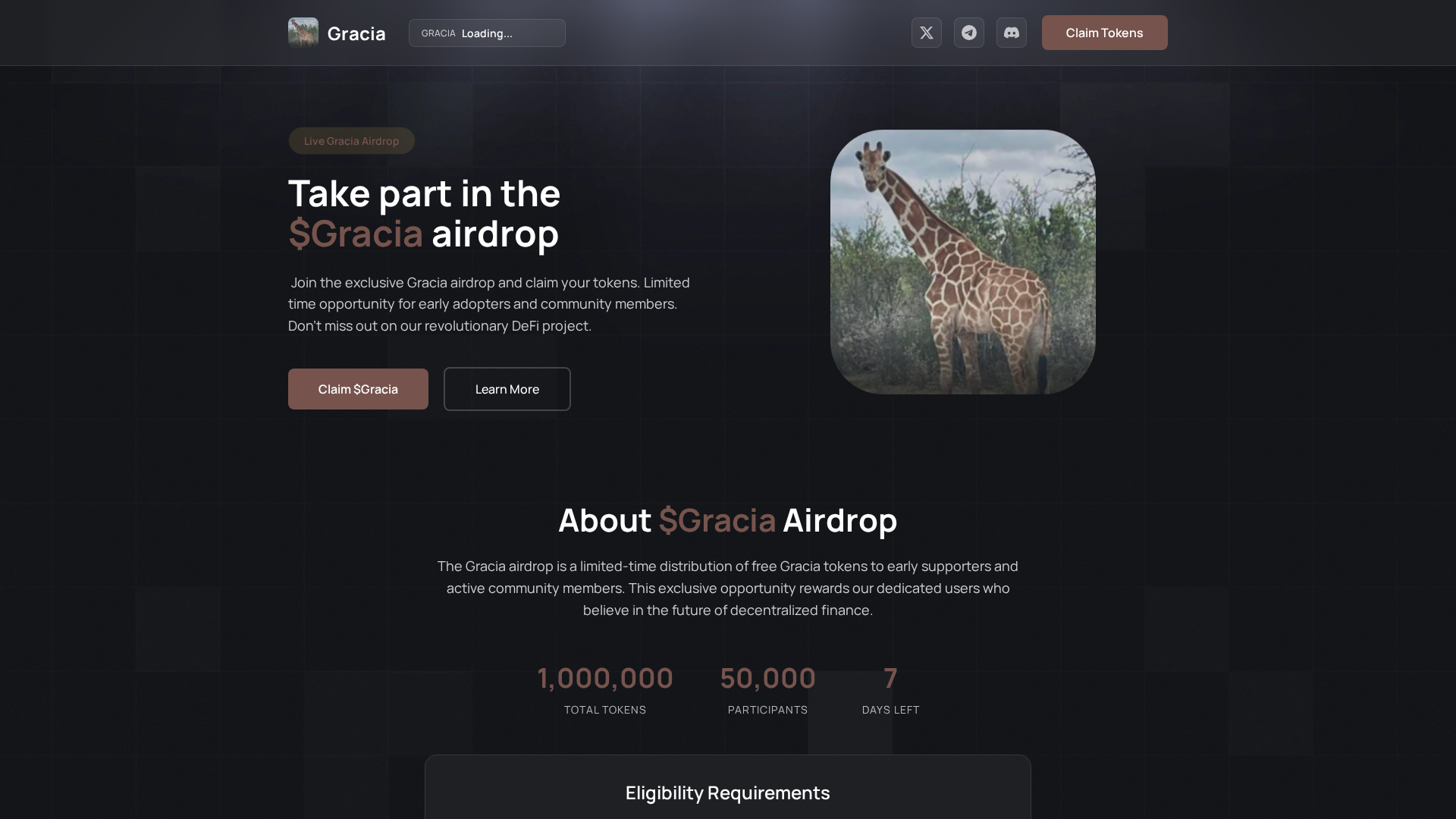 Screenshot of claim-gracia.pages.dev