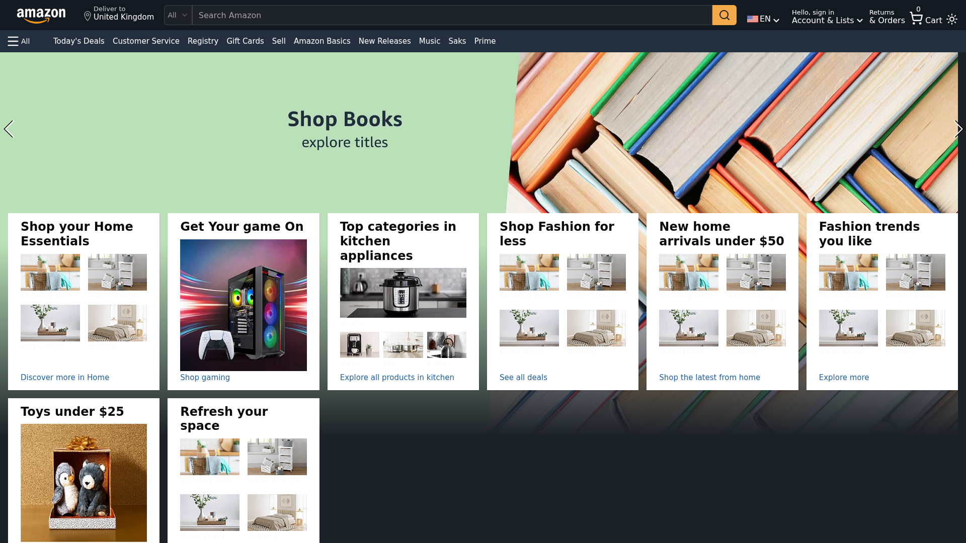 Screenshot of amazonclonebymic.netlify.app