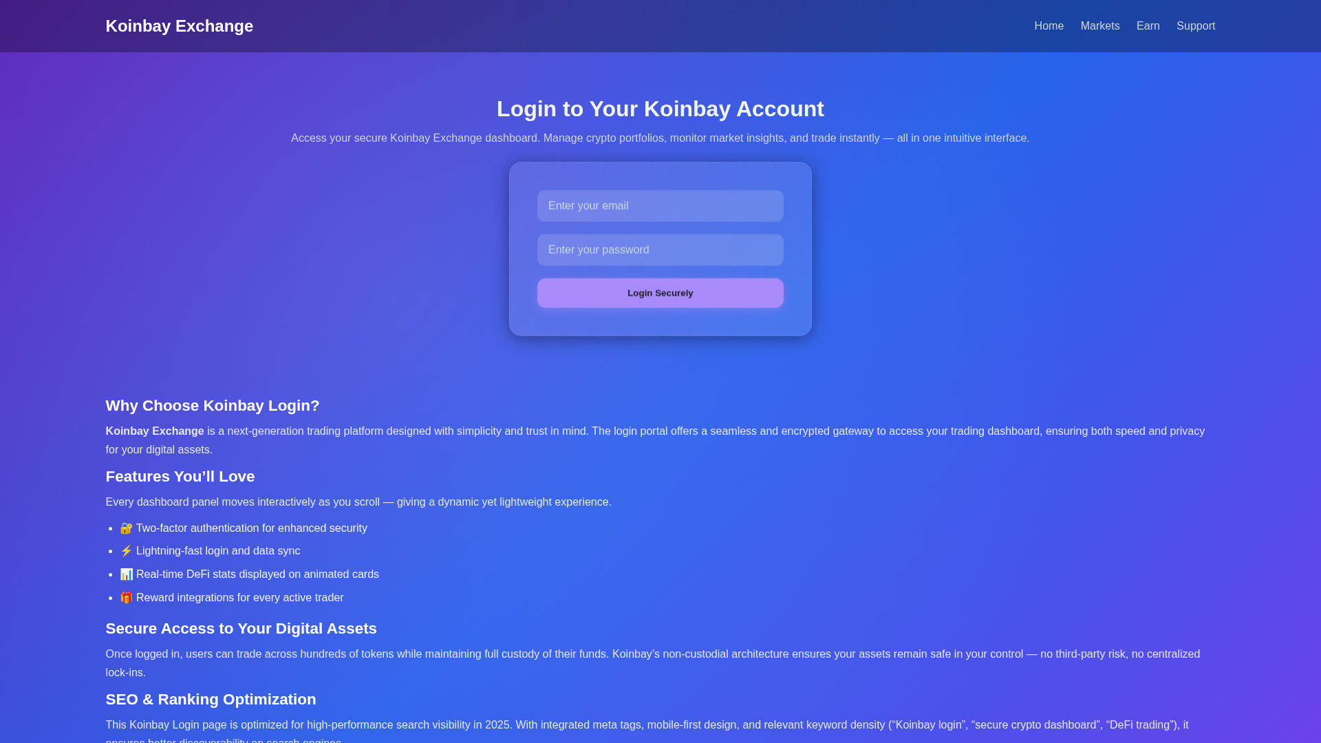 Screenshot of koinbay-us-log-inexchange.pages.dev