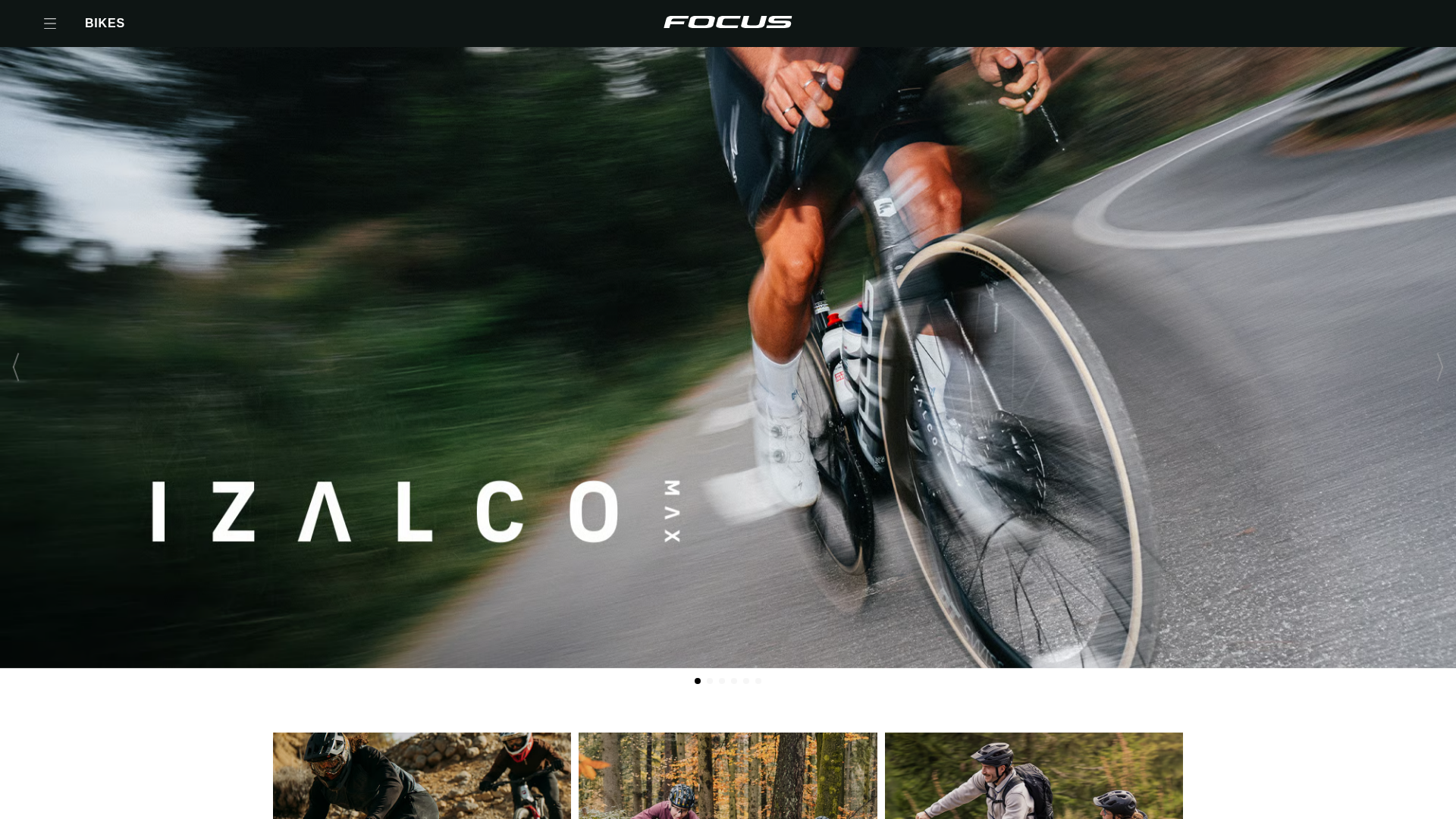 Screenshot of focus-bikes.live