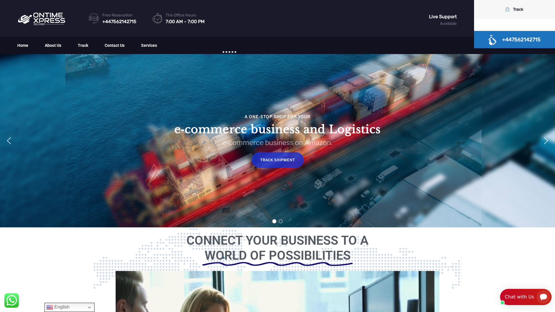 Screenshot of ontimexpressdelivery.com