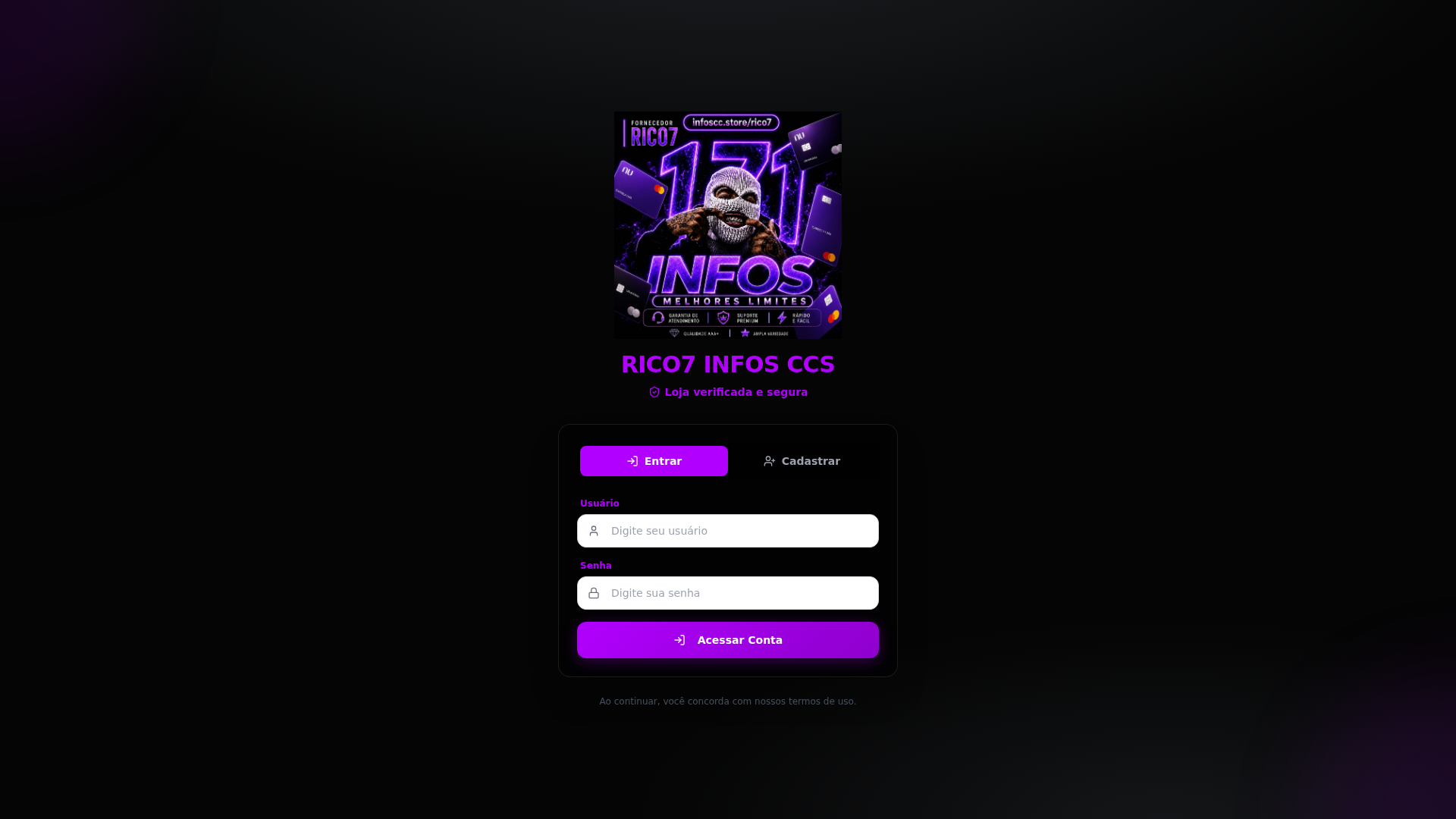 Screenshot of infoscc.store