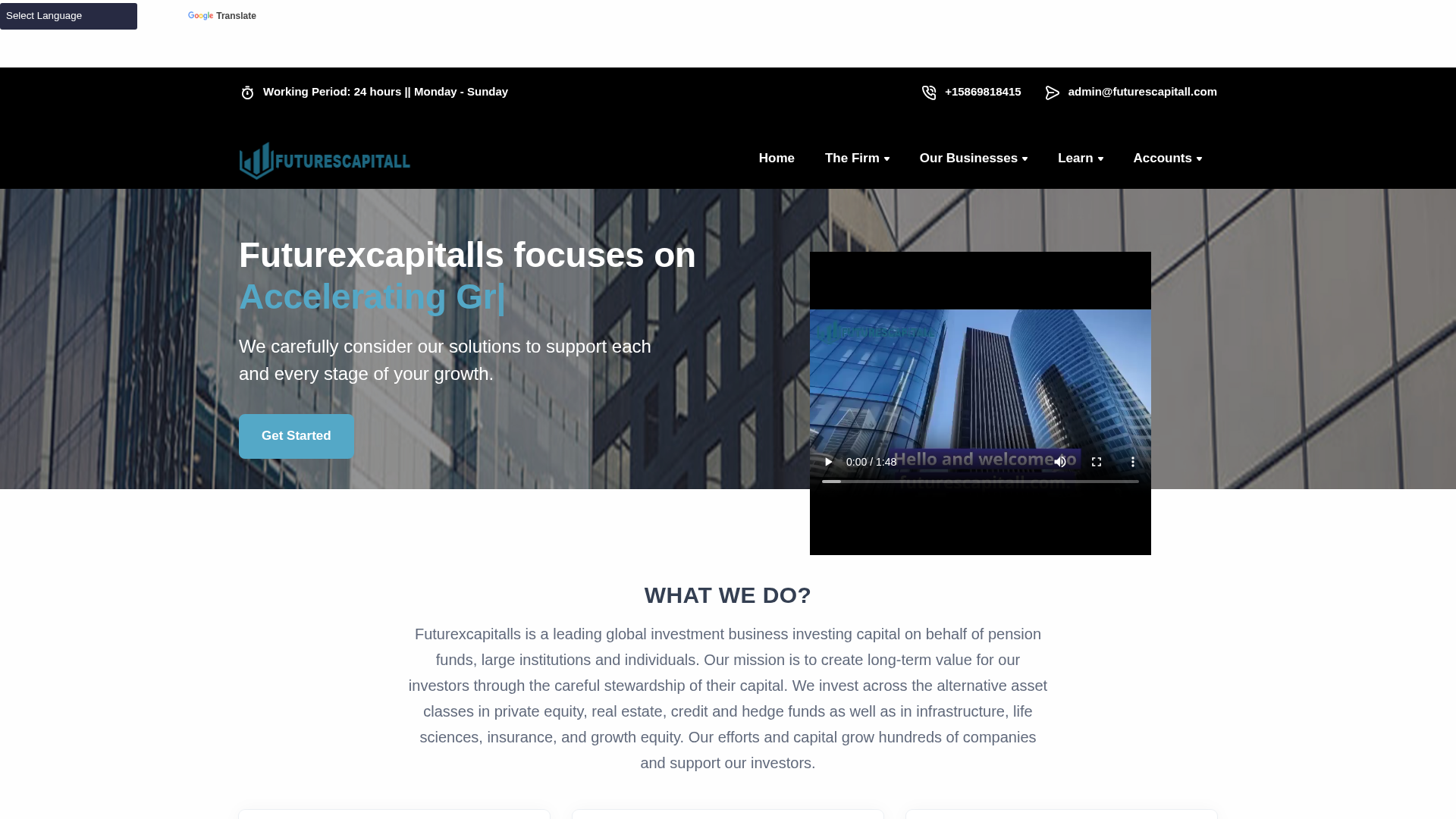 Screenshot of futurexcapitalls.com