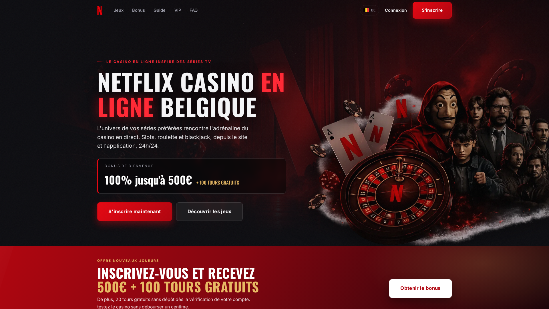 Screenshot of netflixcasinoenligne.com