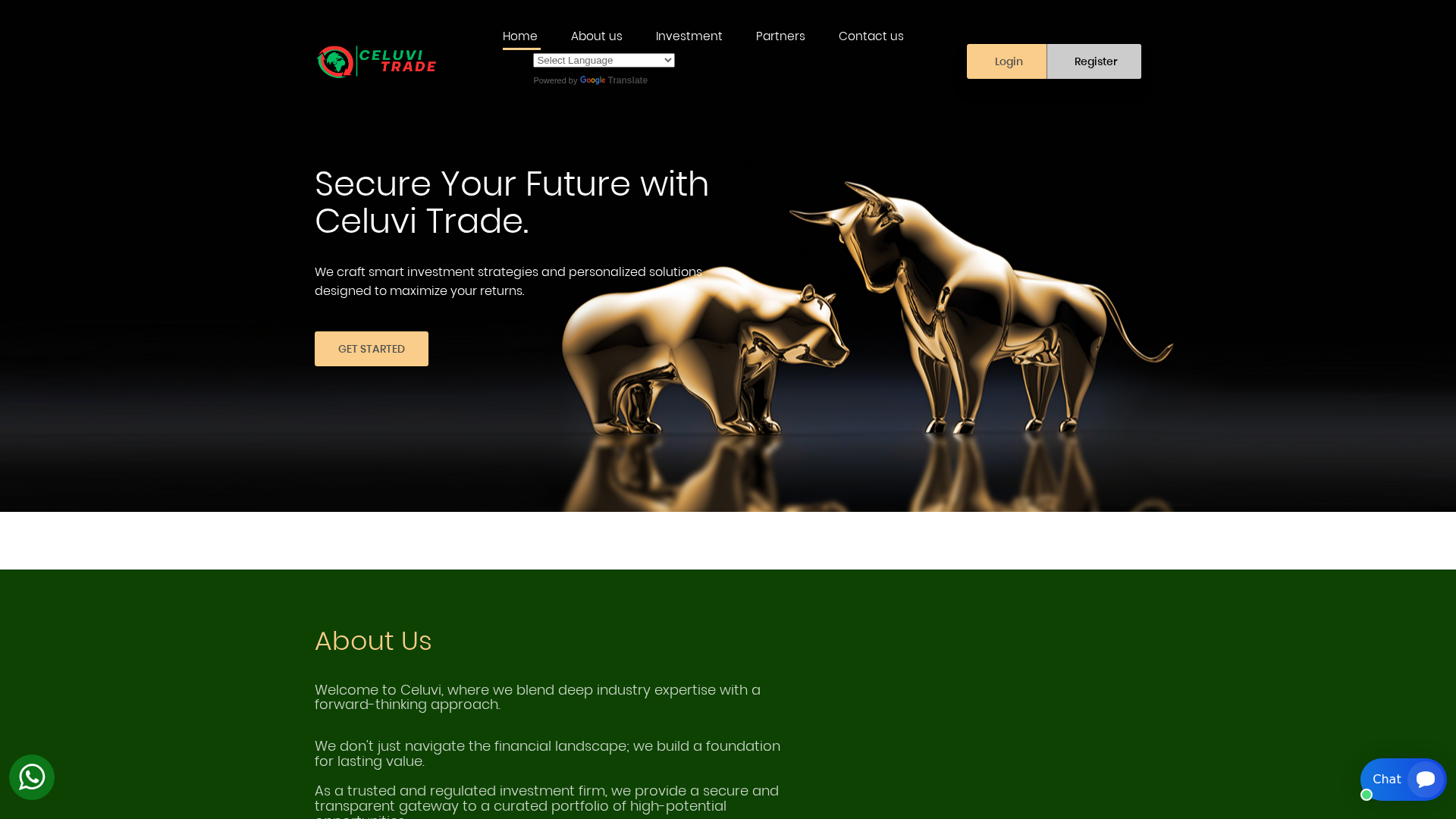Screenshot of celuvitrade.com