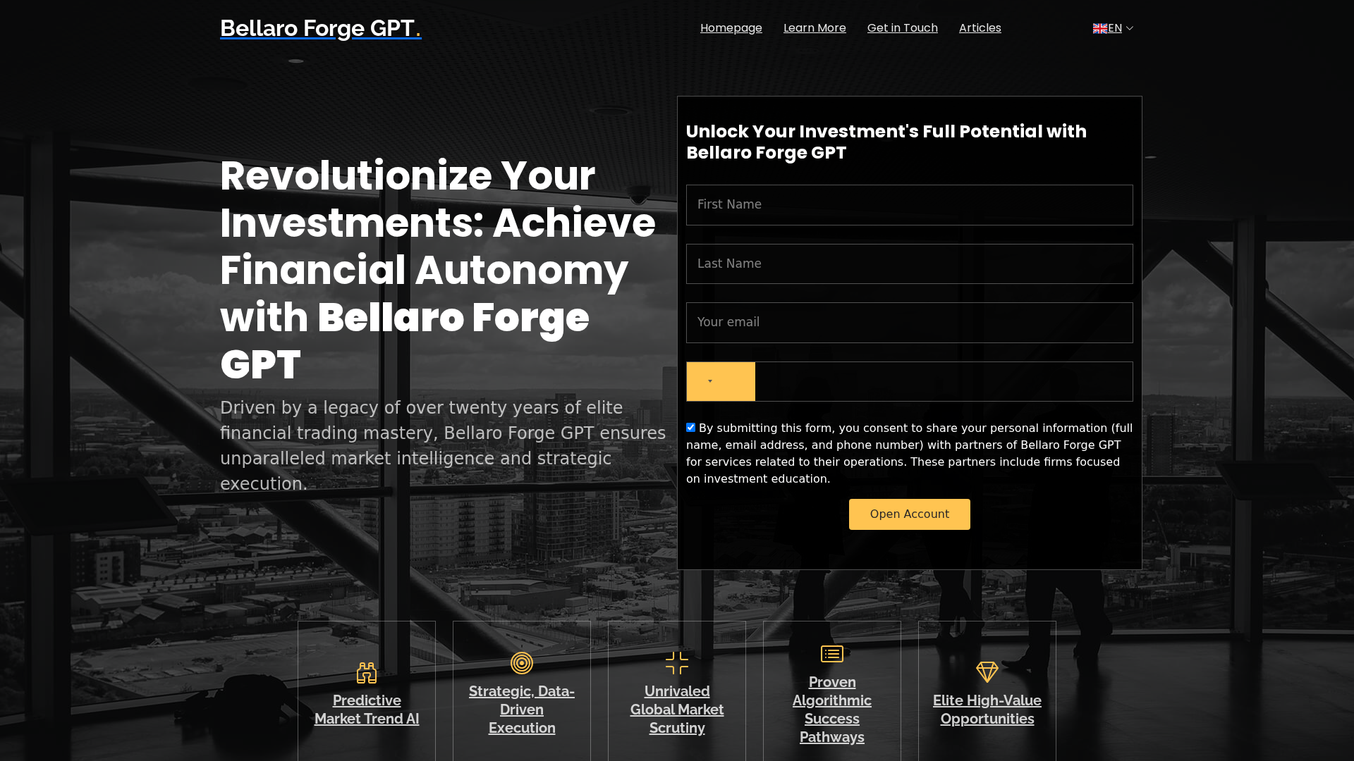 Screenshot of bellaro-forgegpt.org