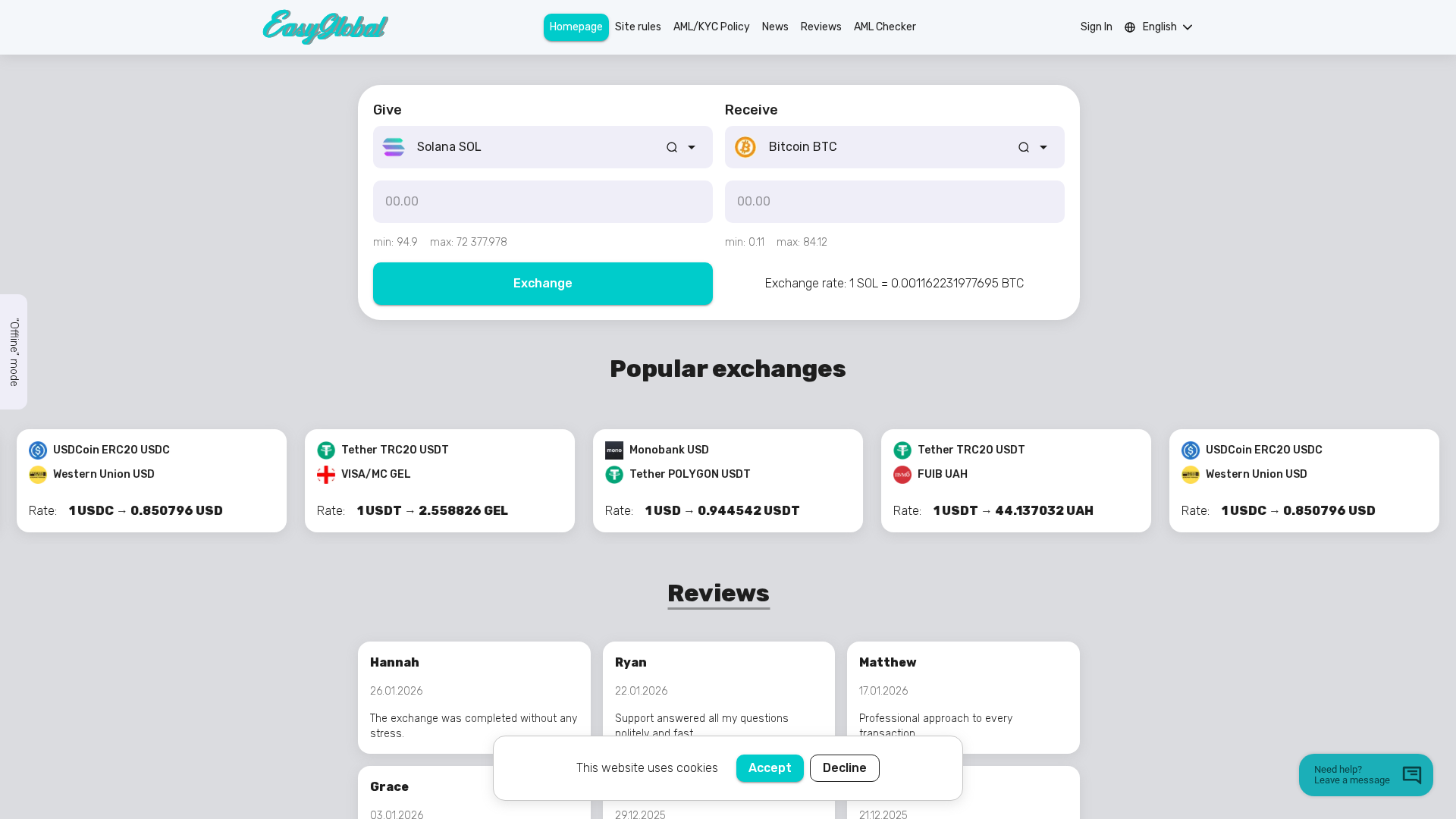 Screenshot of easyglobal.org