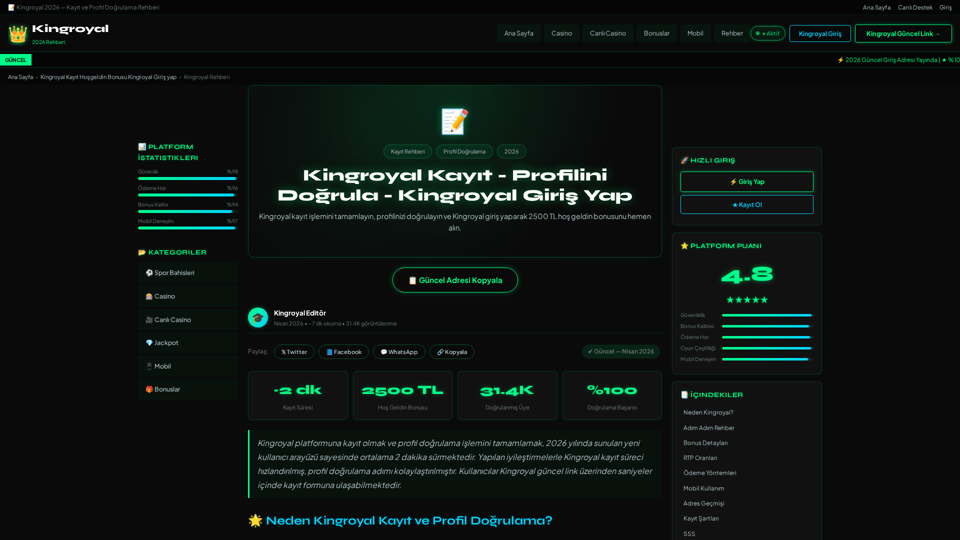 Screenshot of kingsroyals-guvenli-adres.com